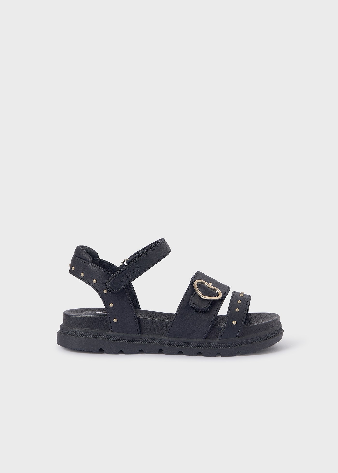 Girl Studded Sandals Sustainable Leather