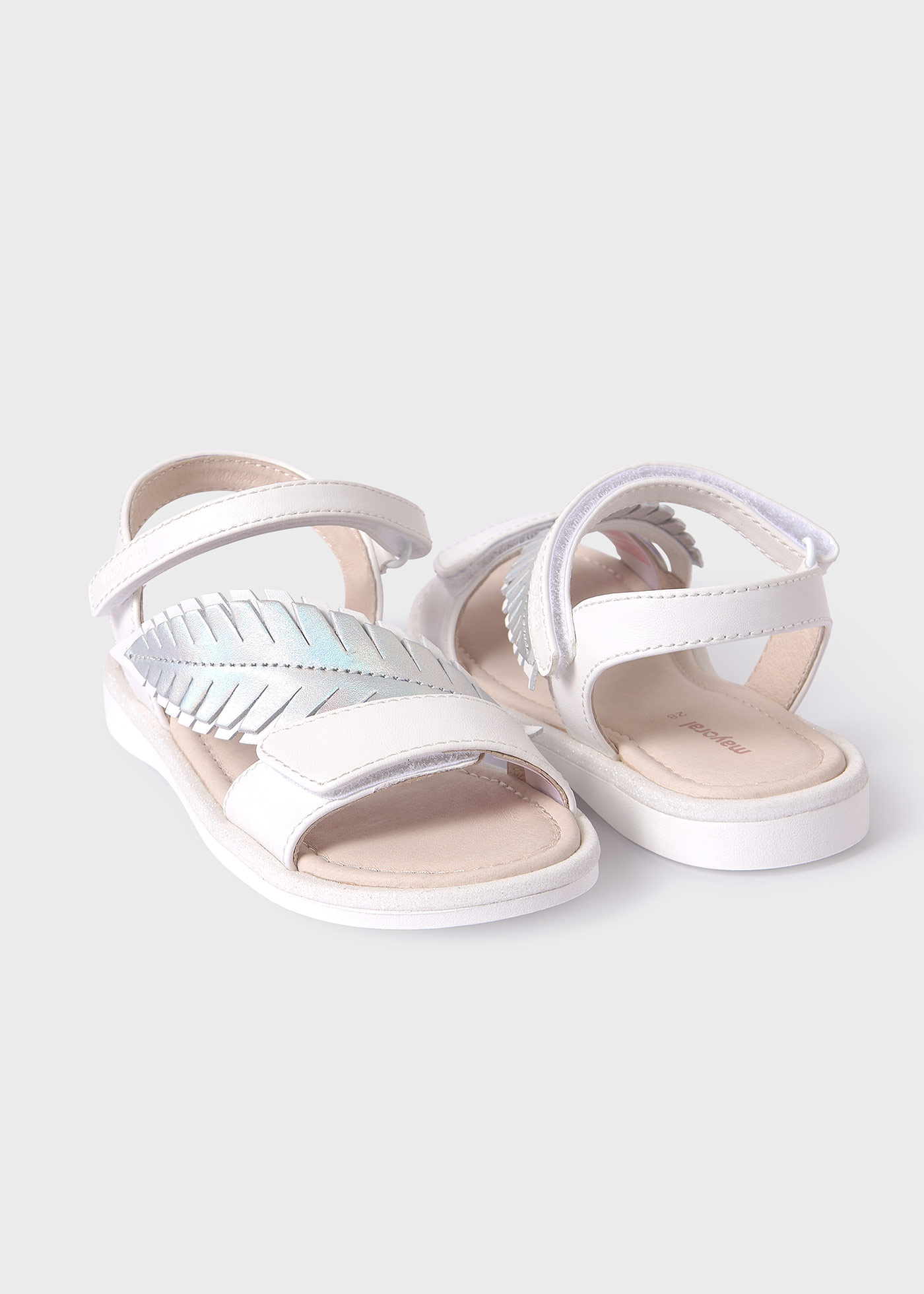 Girl Leaf Sandals Sustainable Leather