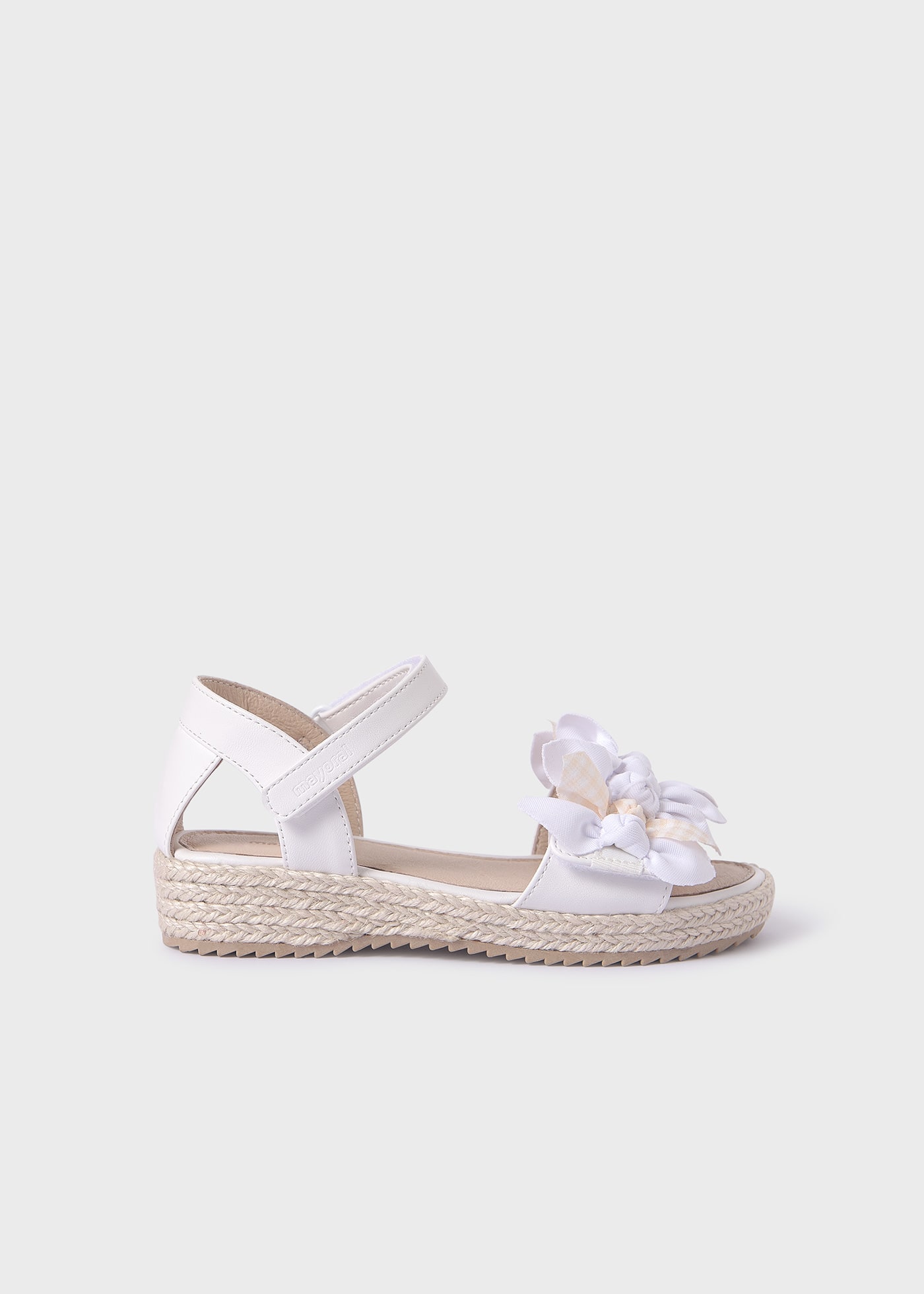 Girls bows sandals sustainable leather