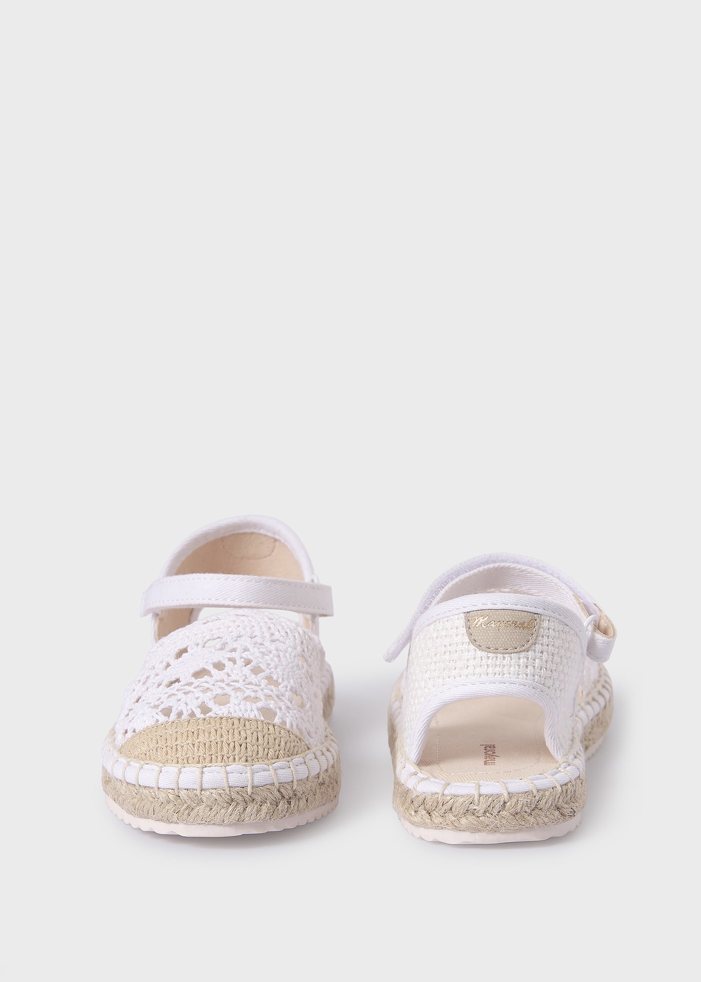 Girls crochet espadrilles