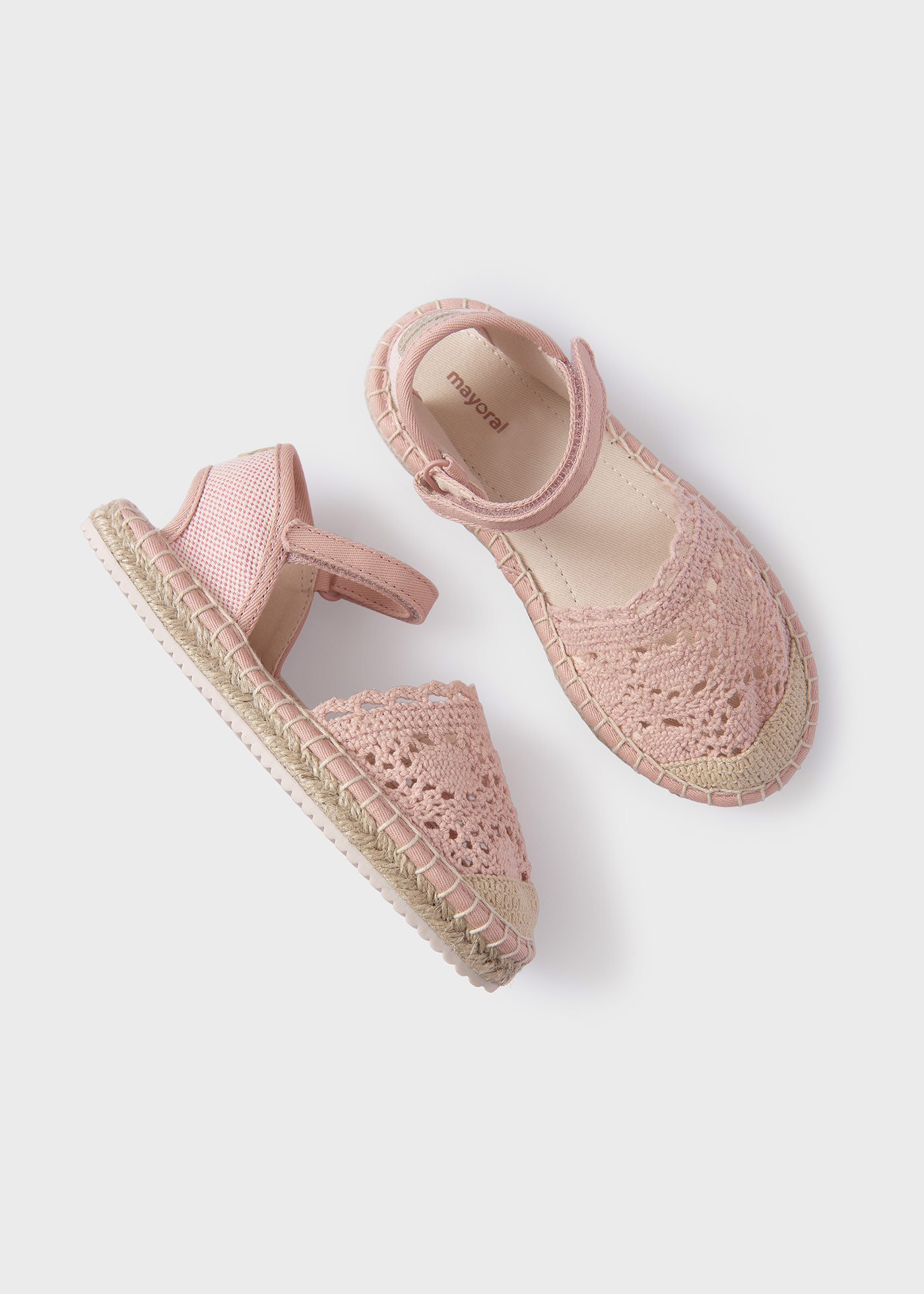 Plecione espadryle dziewczęce