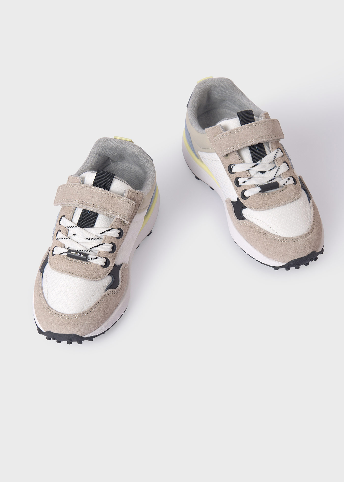 Boys multicolor leather sneakers