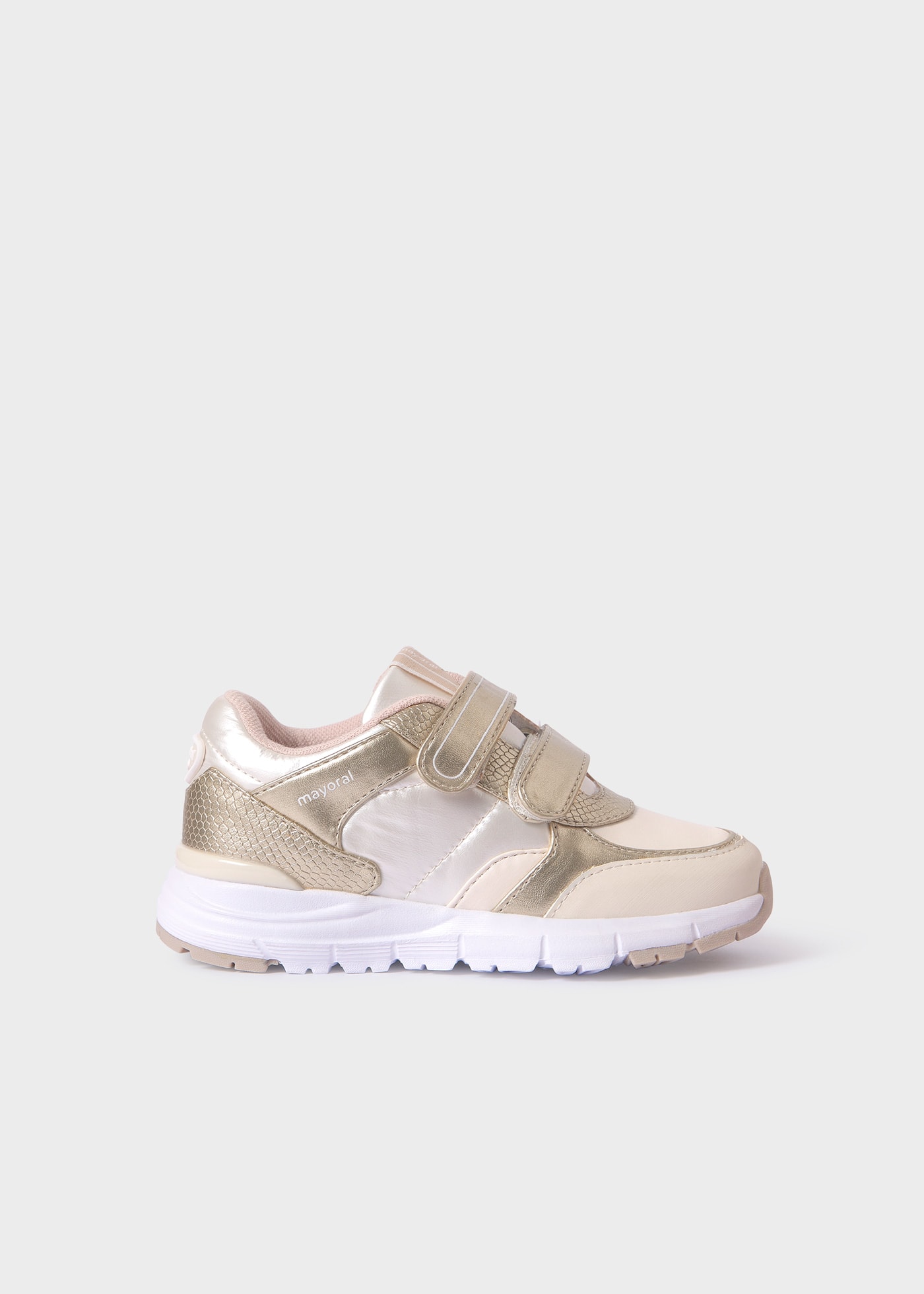 Metaliczne sneakersy dziewczęce