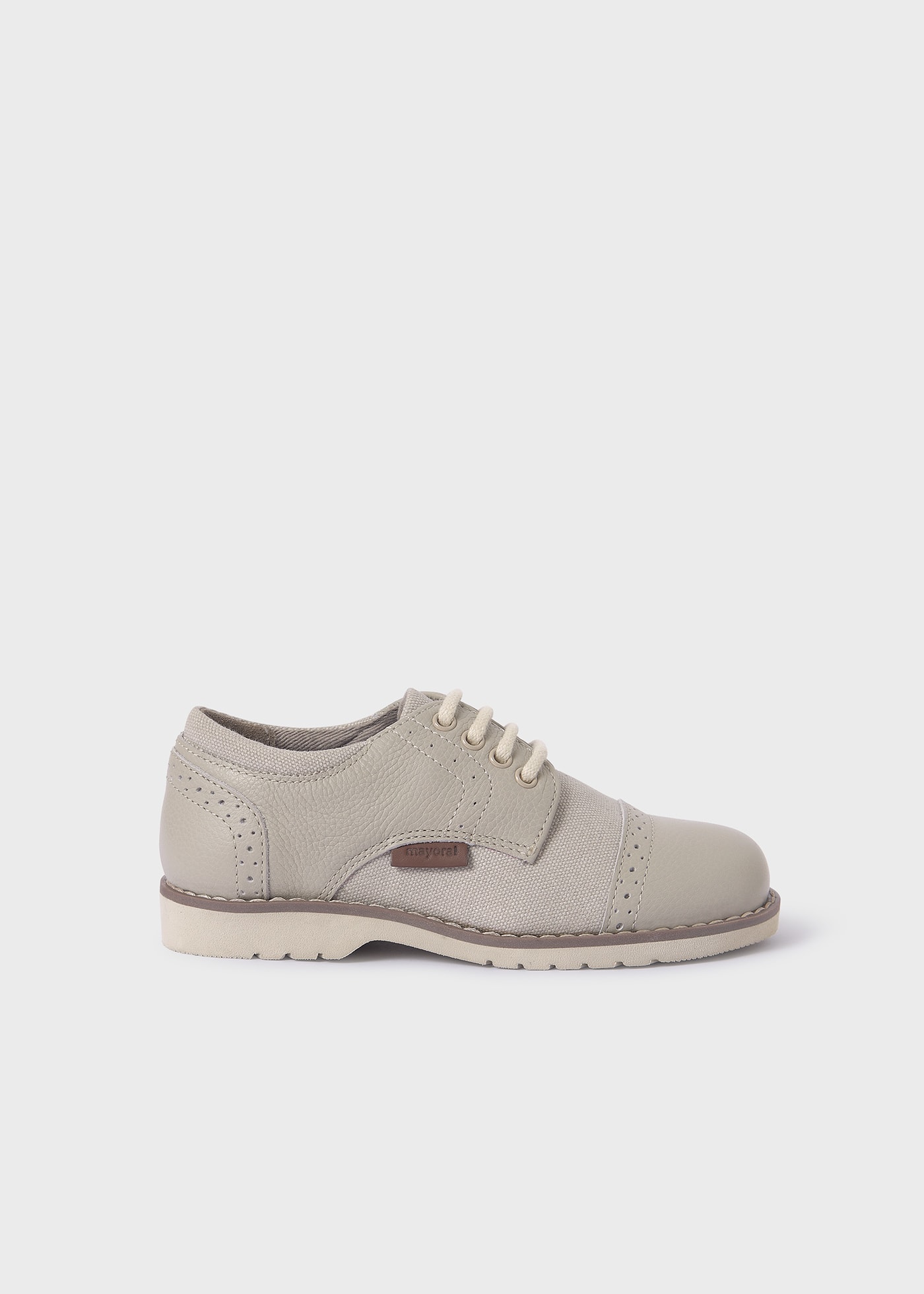 Boy Combined Oxford Shoe Leather
