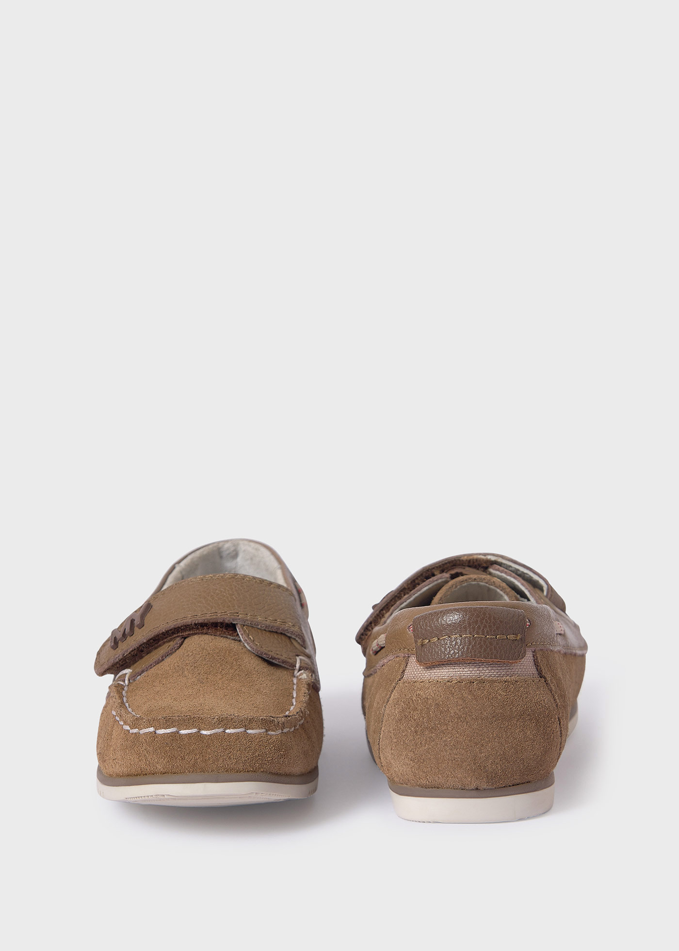 Boy Suede Boat Shoe Leather