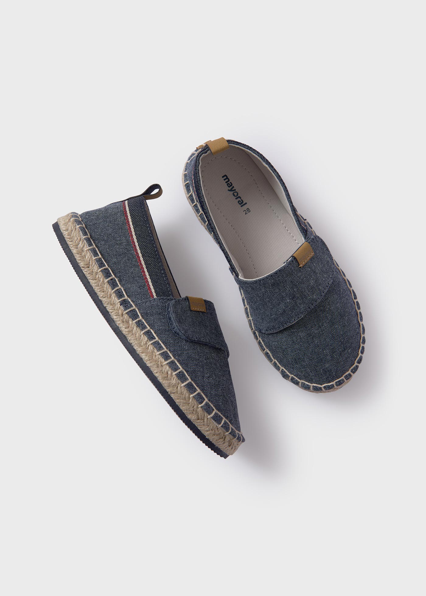 Espadryle chłopięce na rzep