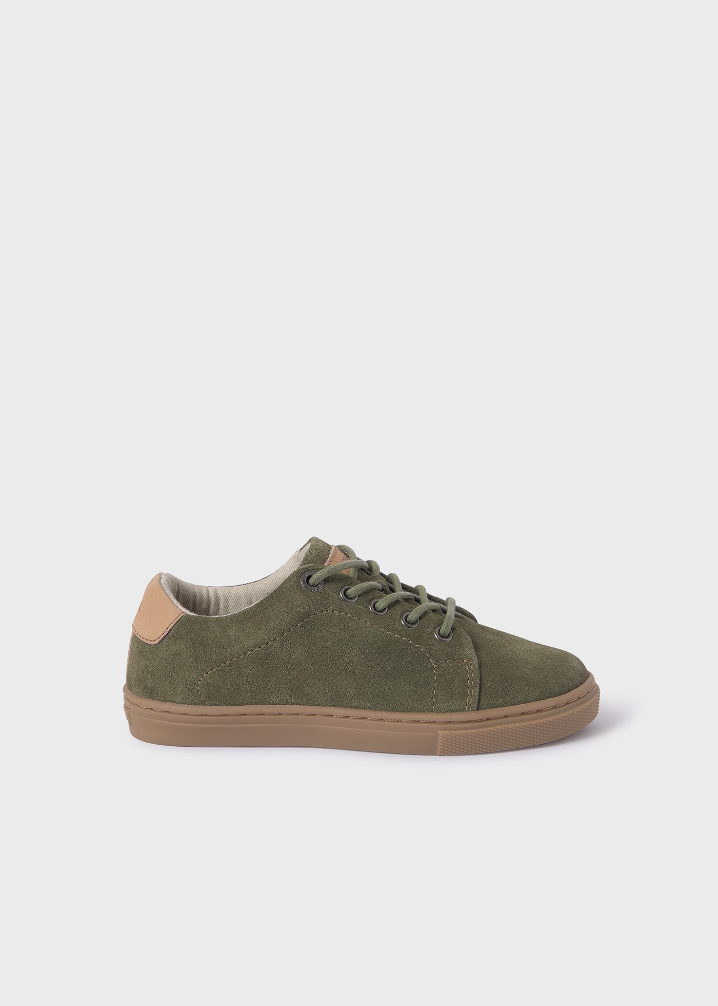 Boy Casual Suede Trainers Sustainable Leather