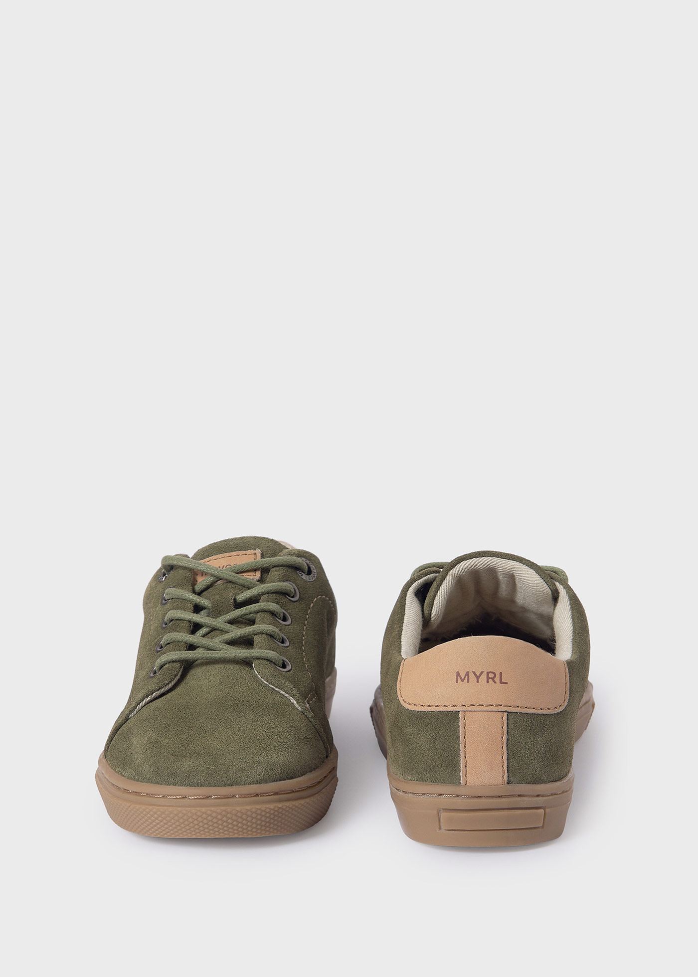 Boy Casual Suede Trainers Sustainable Leather