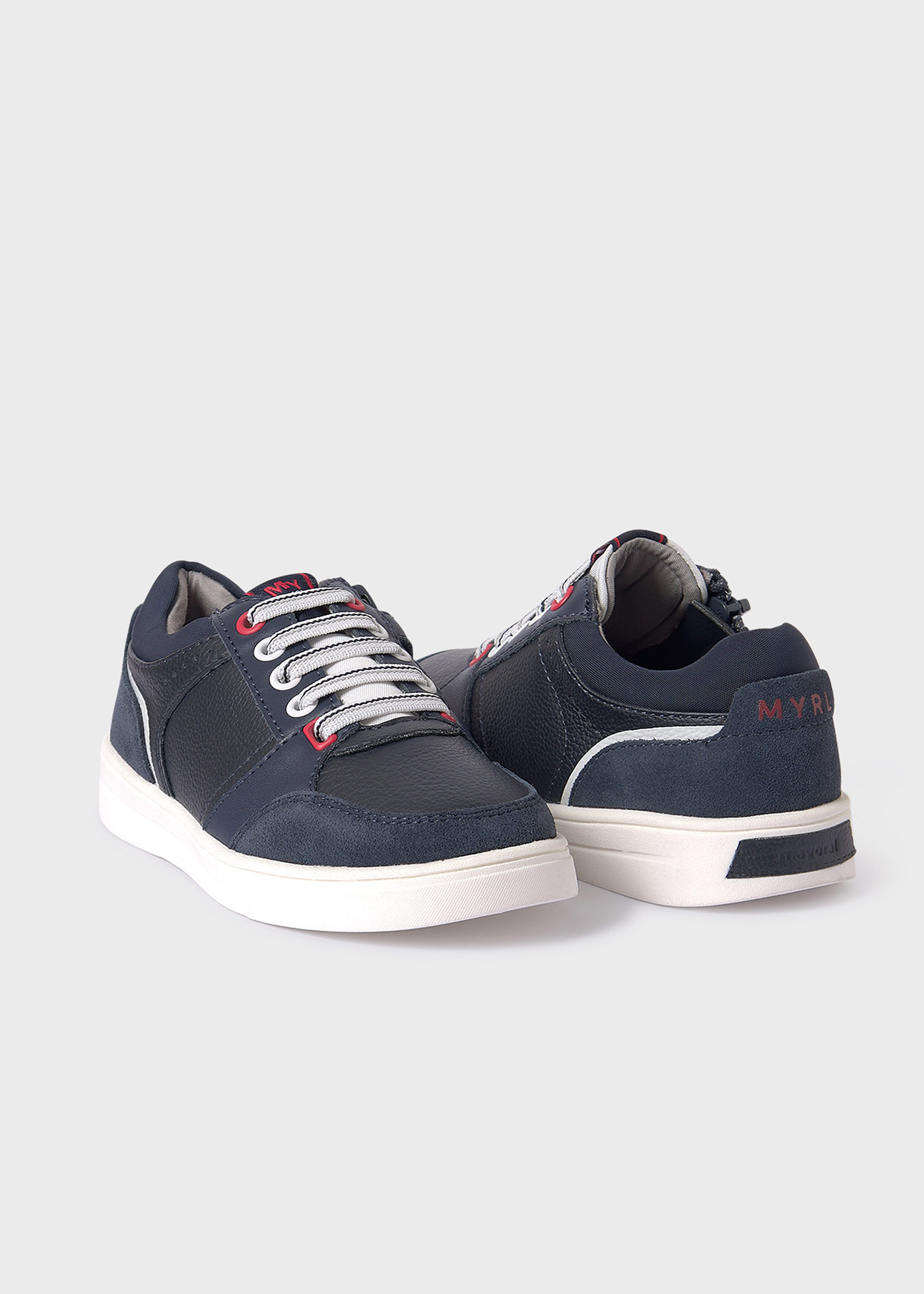 Boys casual sneakers sustainable leather