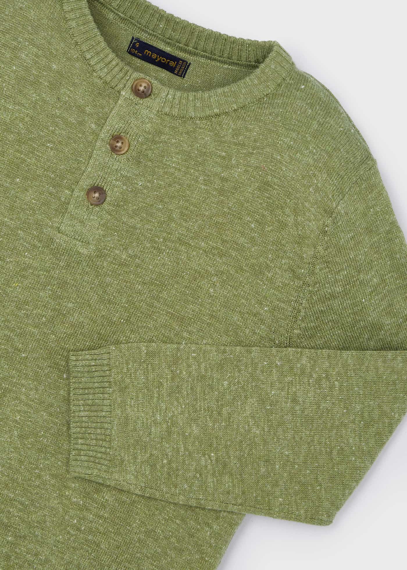 Maglione in lino con bottoni bambino