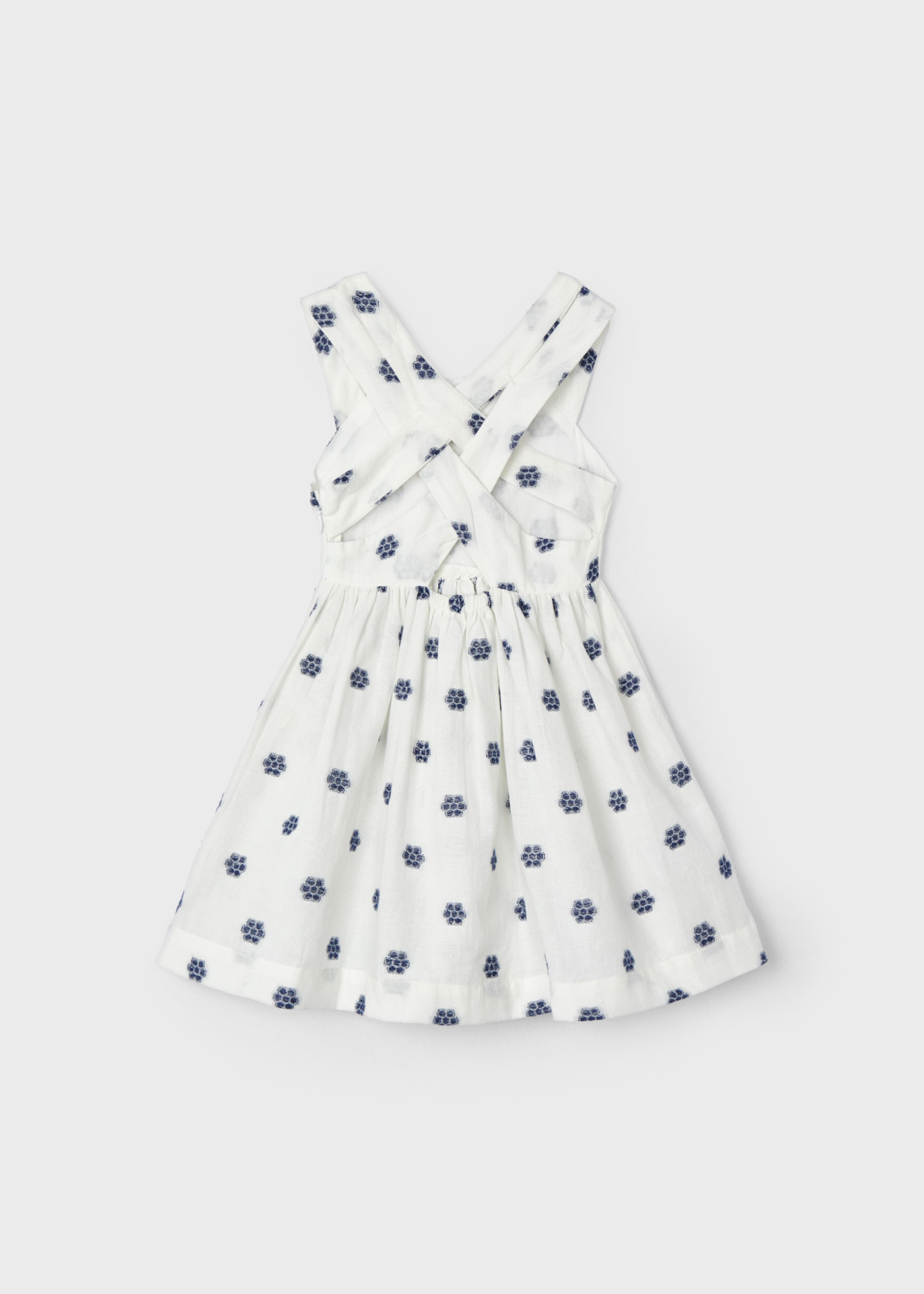 Robe à fleurs en jacquard fille