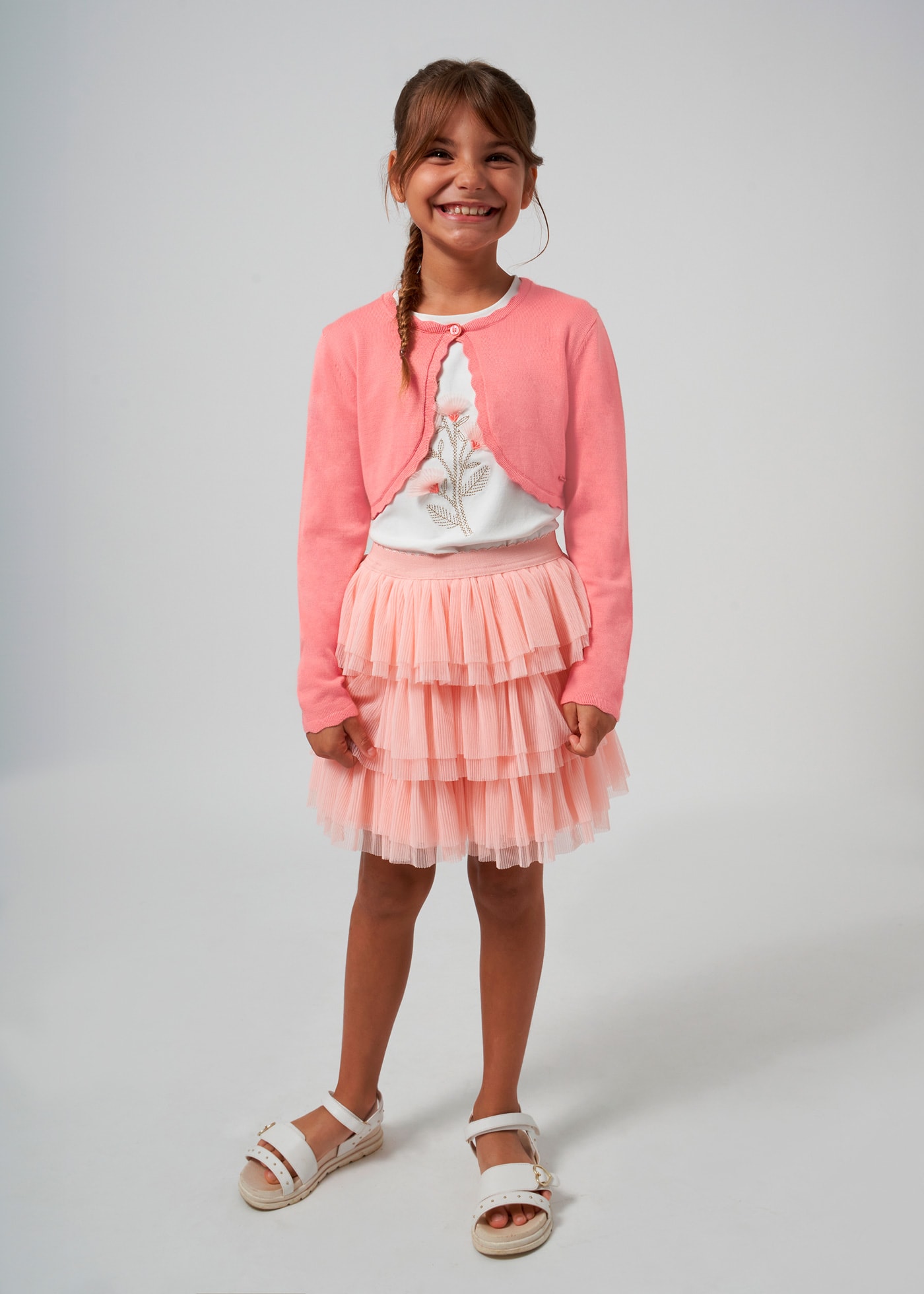 Girls knit cardigan LENZING™ ECOVERO™ Viscose