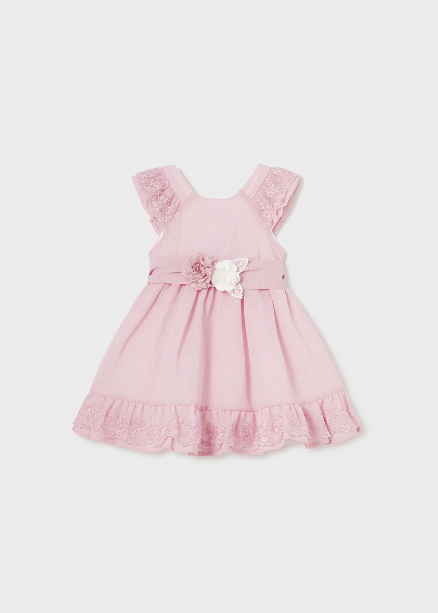 Vestido cerimónia com faixa bebé