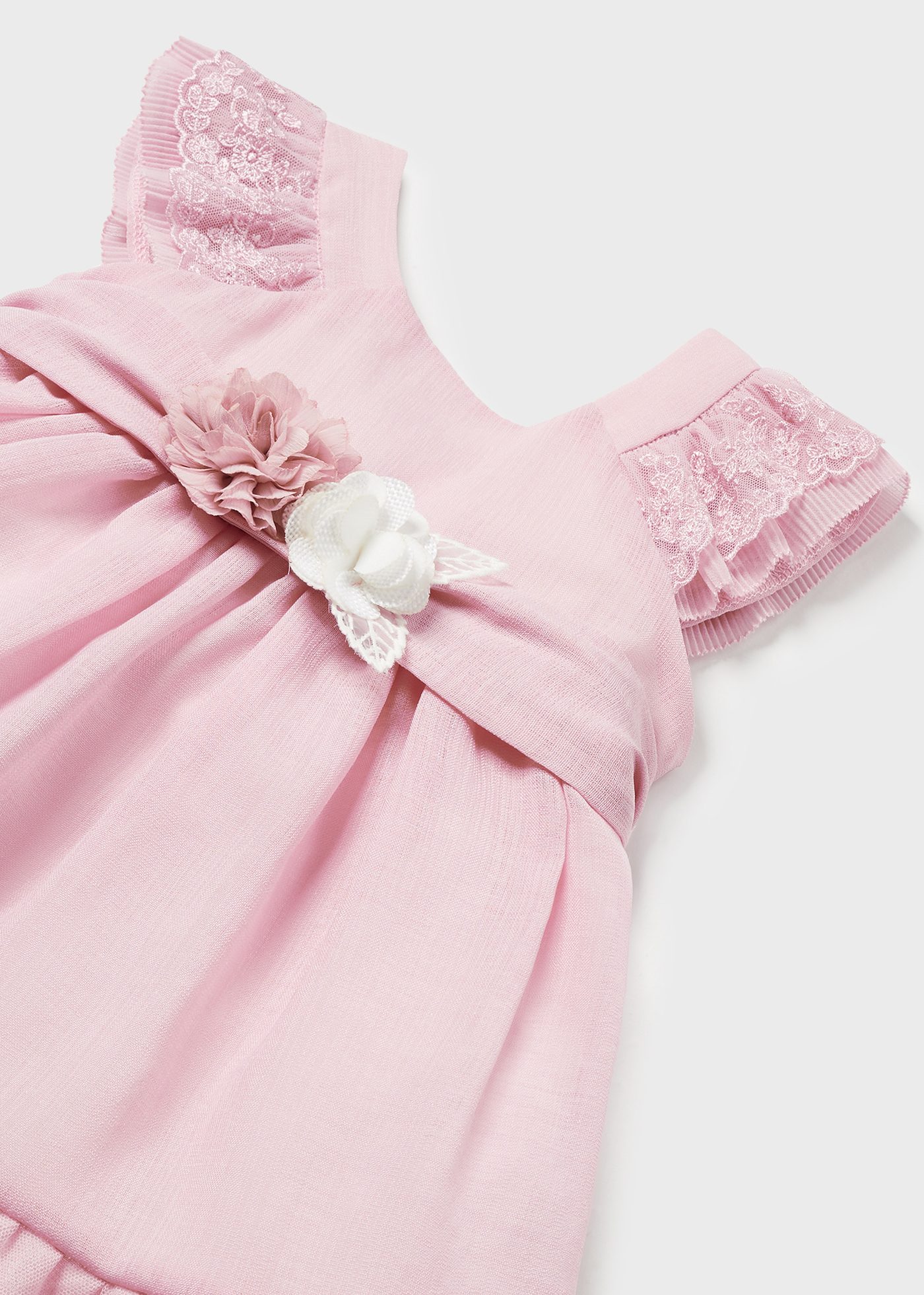 Baby Ceremonial Floral Belted Dress