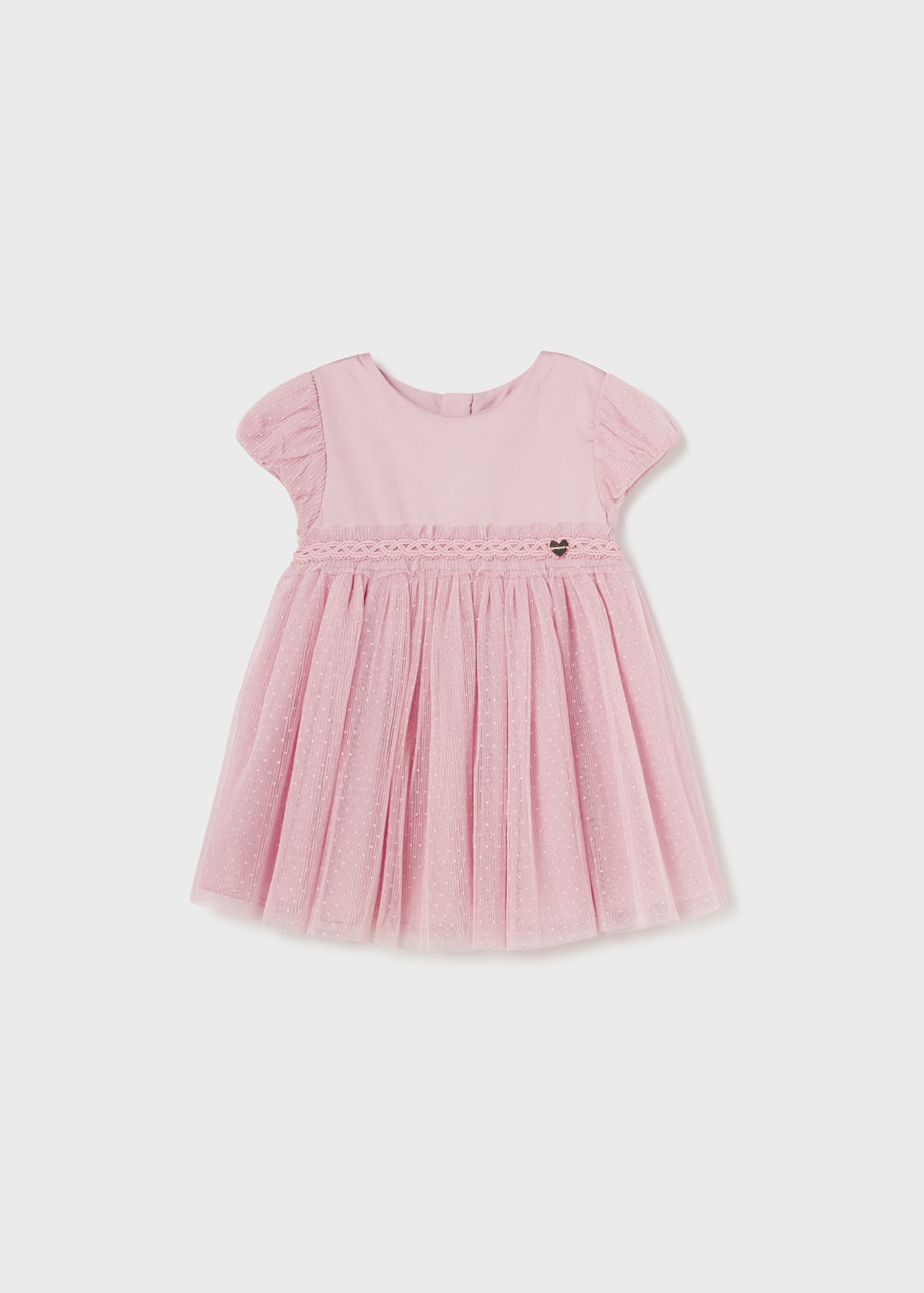 Baby Combined Pleated Tulle Dress