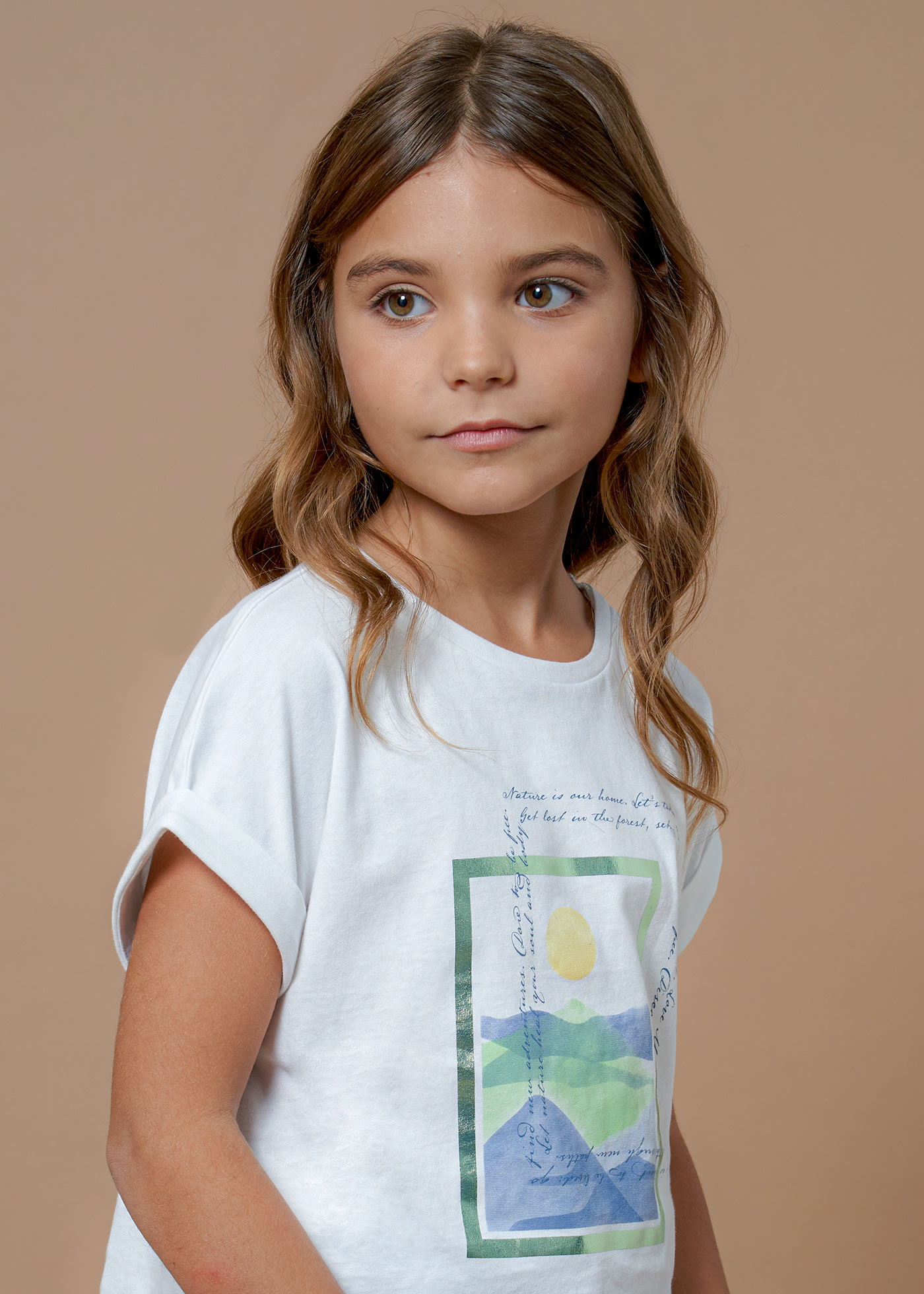 T-Shirt Printmotiv Better Cotton Teenager Mädchen