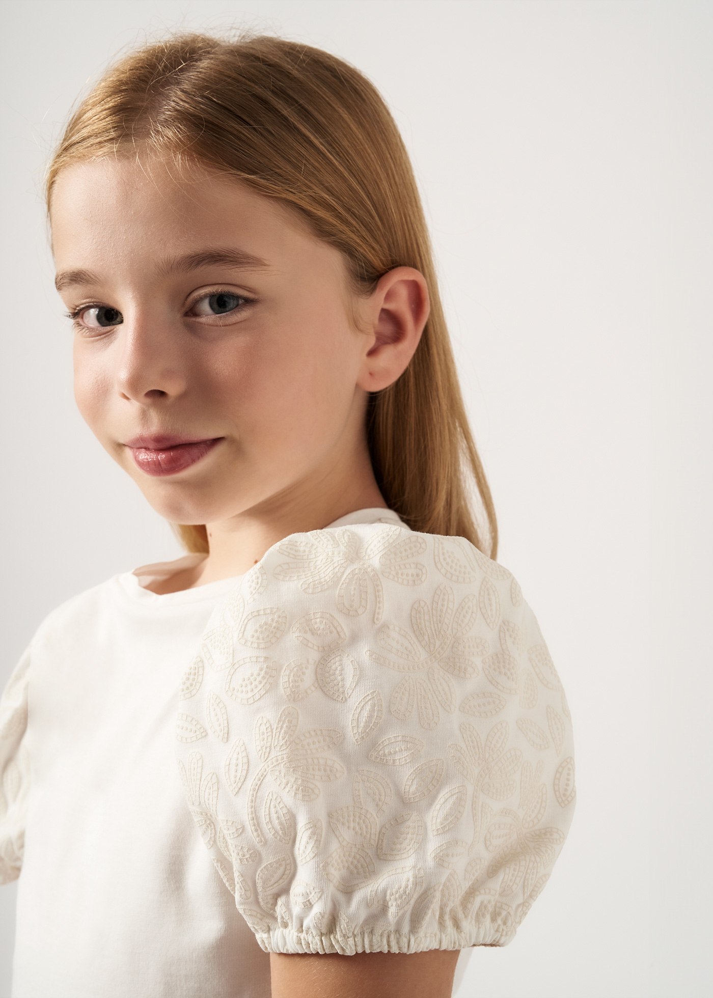 Girl Balloon Sleeve Top Better Cotton