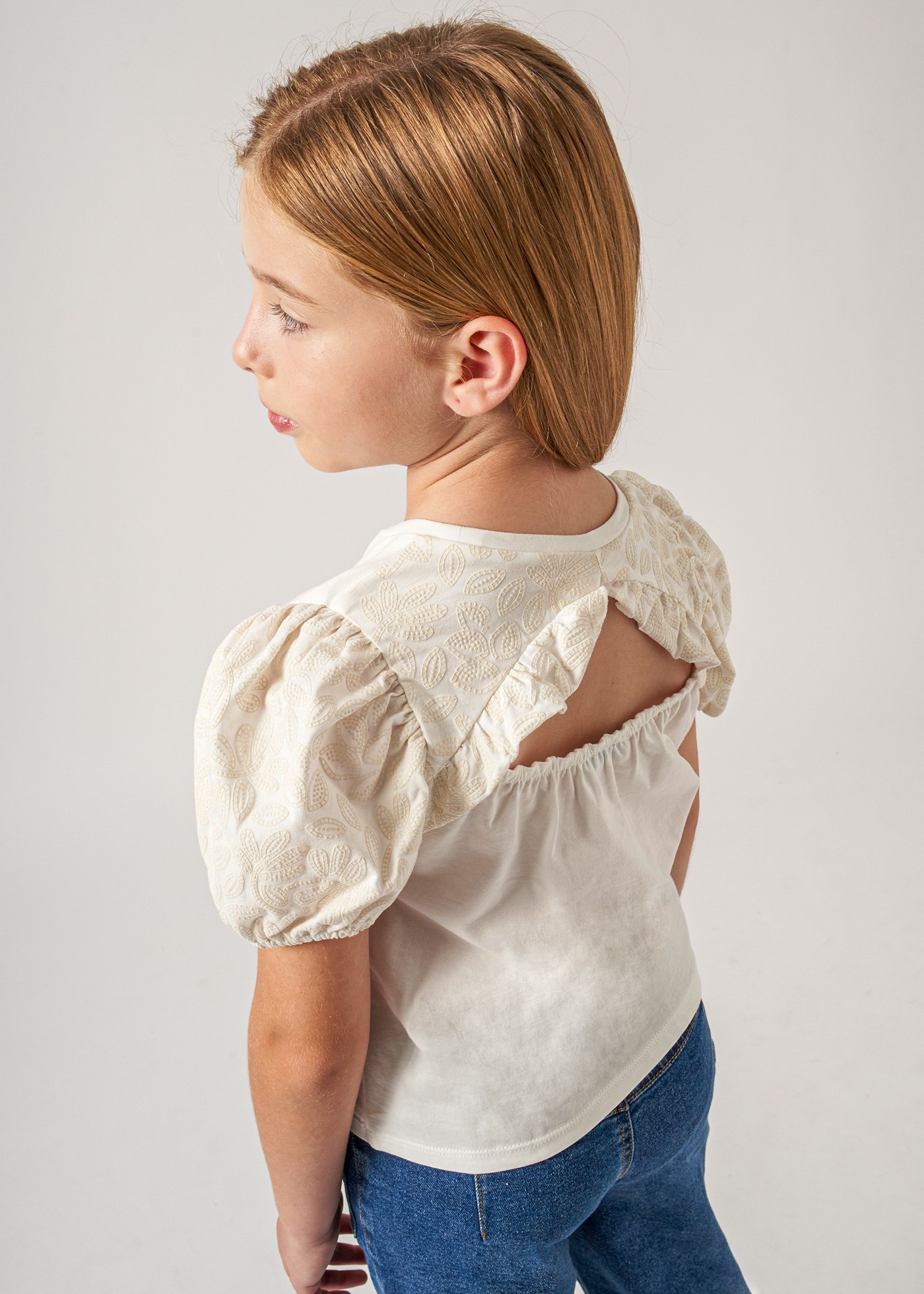 Girl Balloon Sleeve Top Better Cotton