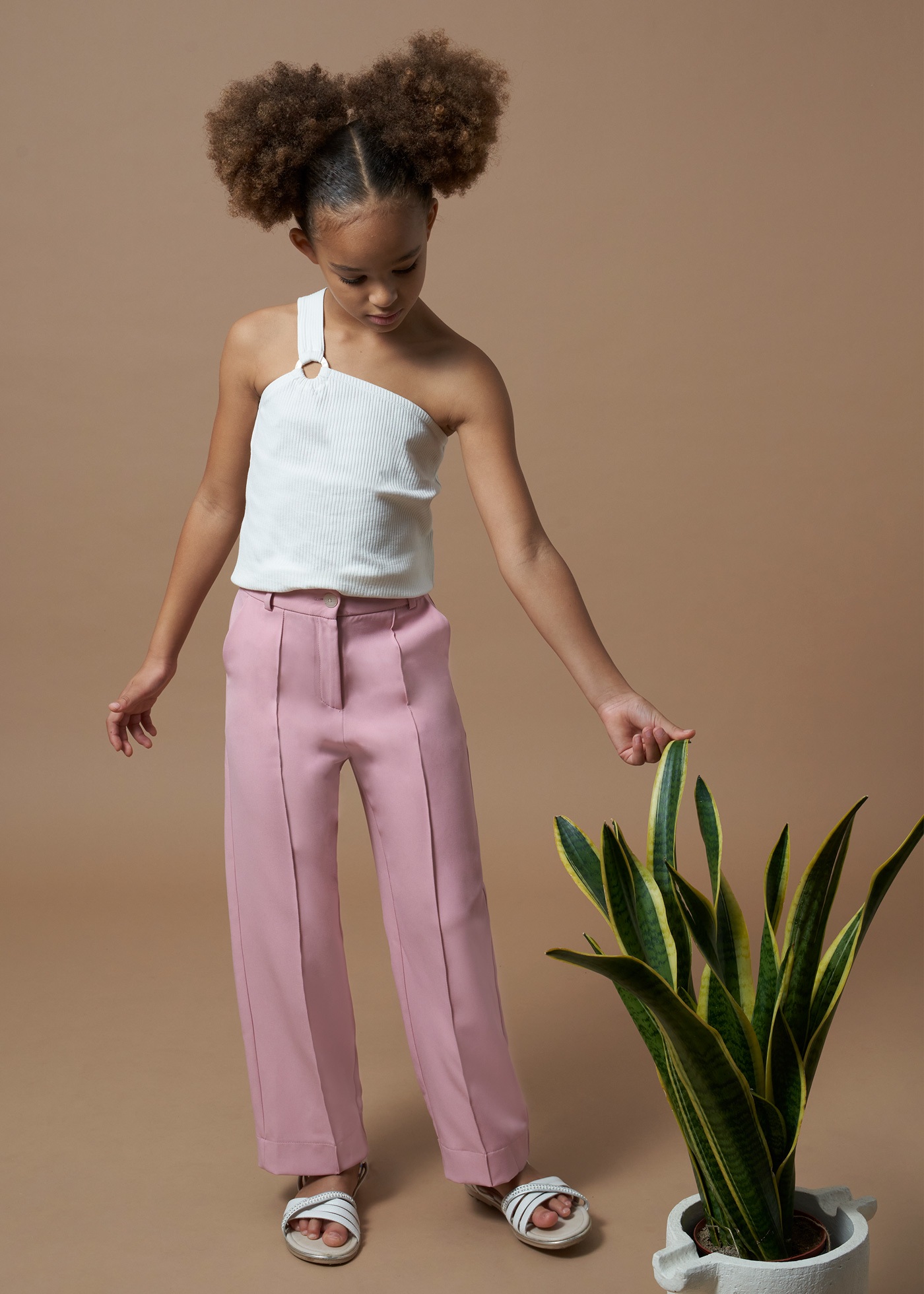 Tricou asimetric striatii Better Cotton fata