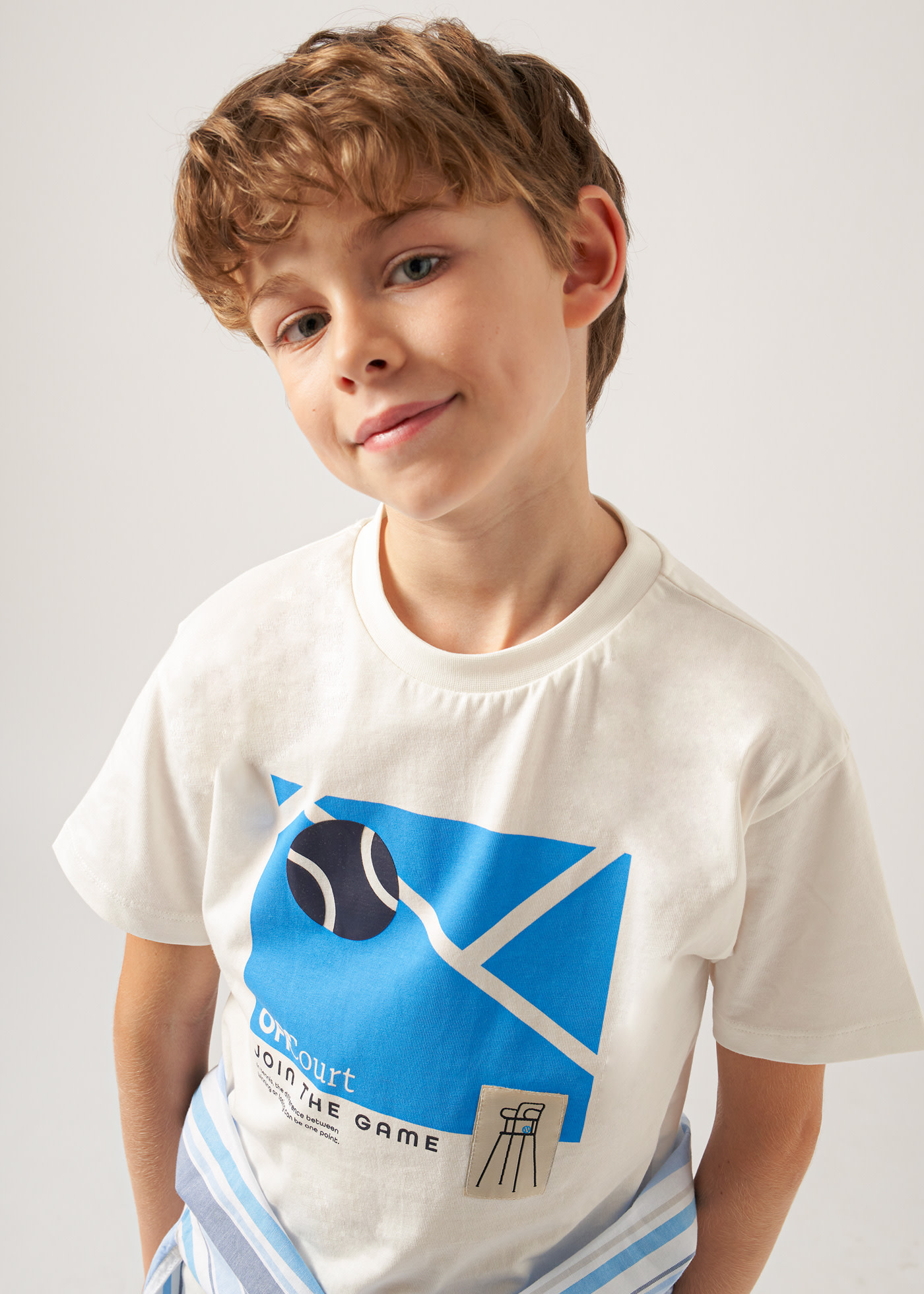 Boys t-shirt tennis graphic Better Cotton