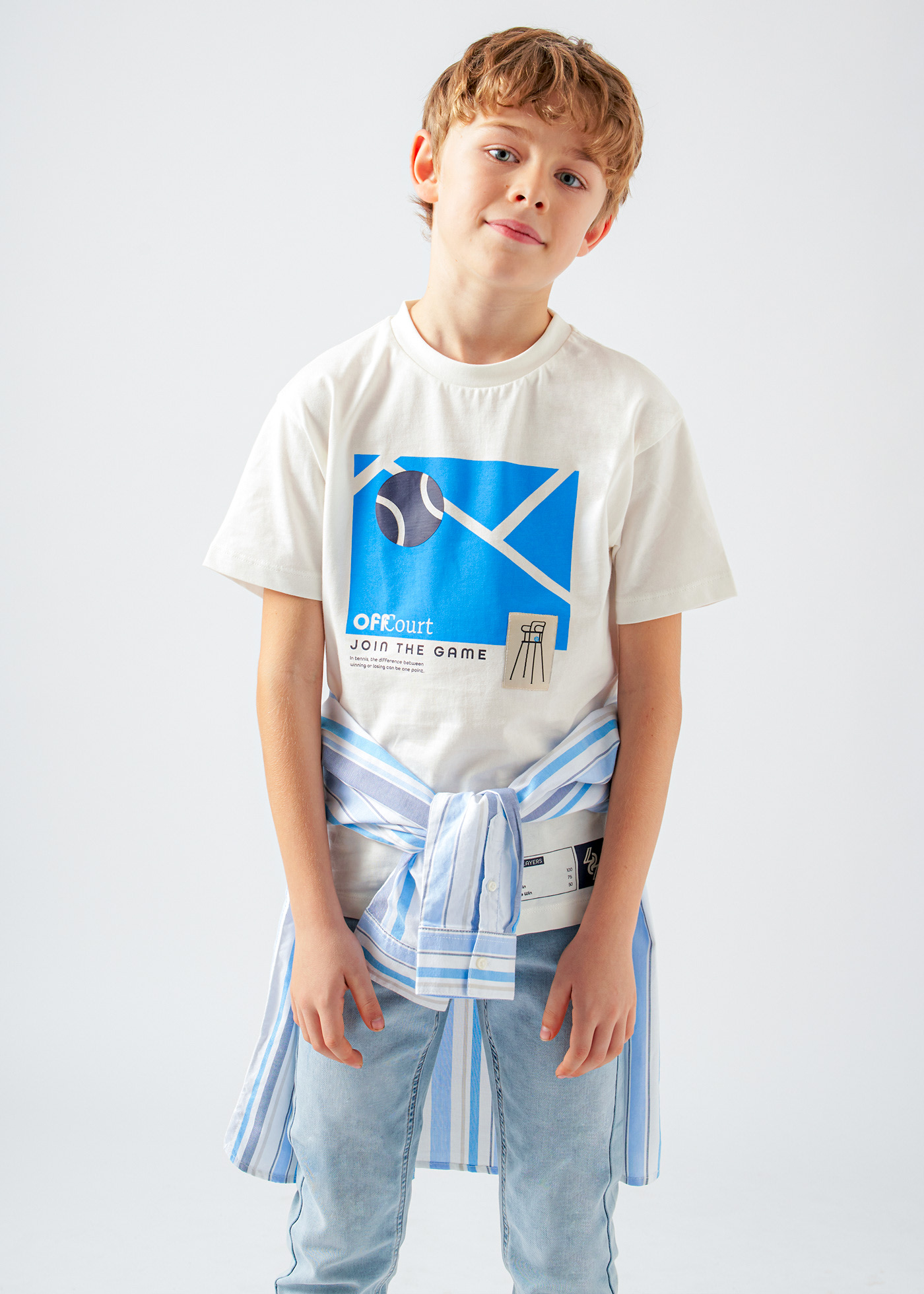 Boys t-shirt tennis graphic Better Cotton