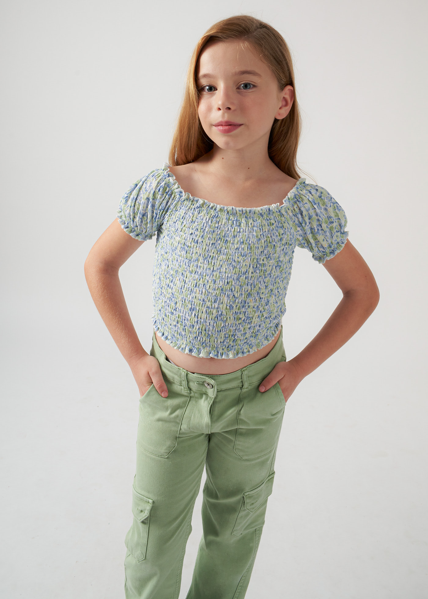 Girls smocked top Mayoral