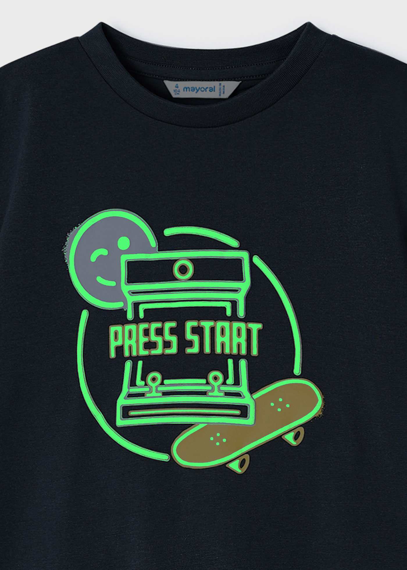 Boy Fluorescent Print T-Shirt Better Cotton