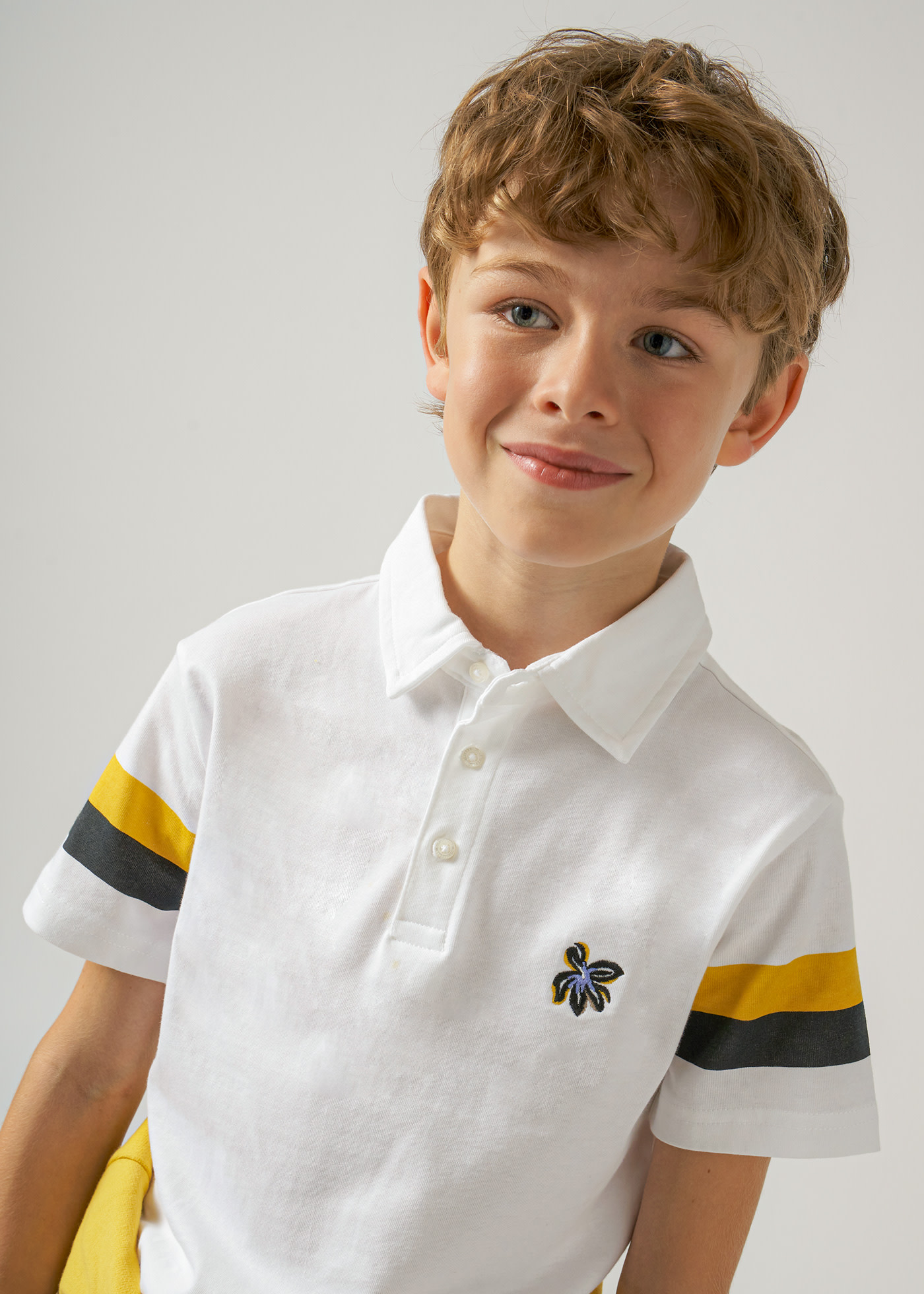 Poloshirt gestreift Better Cotton Teenager Jungen