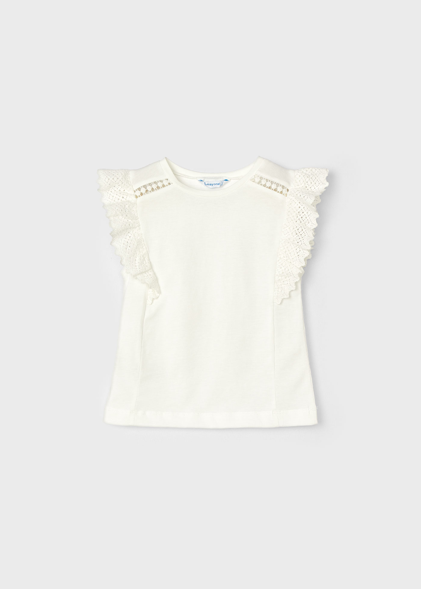 T-Shirt Häkeldetail Better Cotton Mädchen