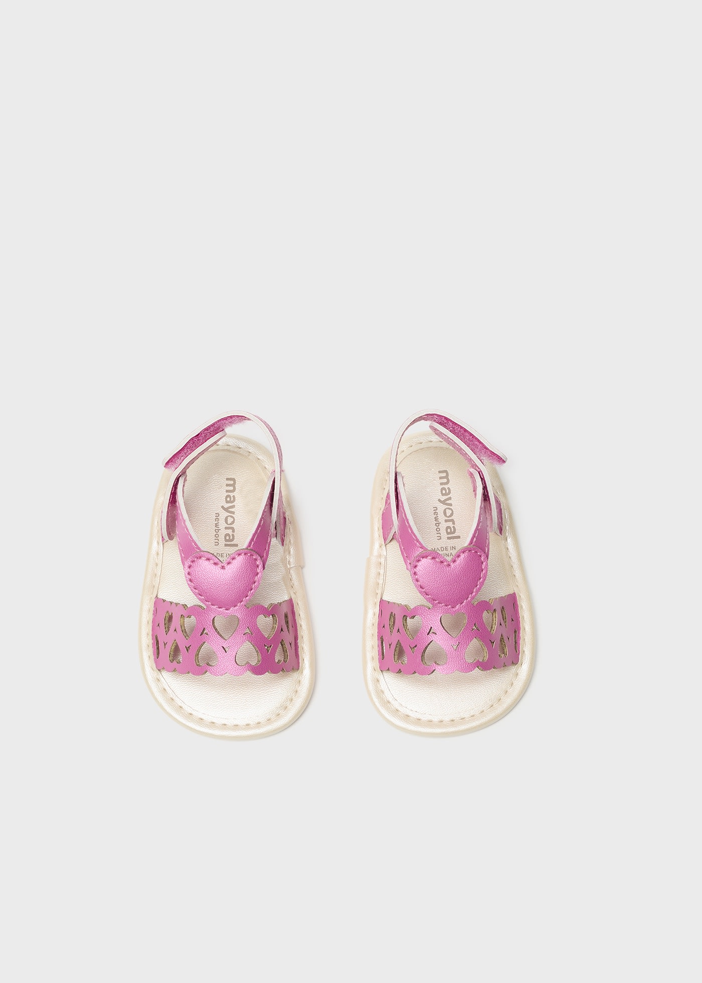 Sandali cuori neonata