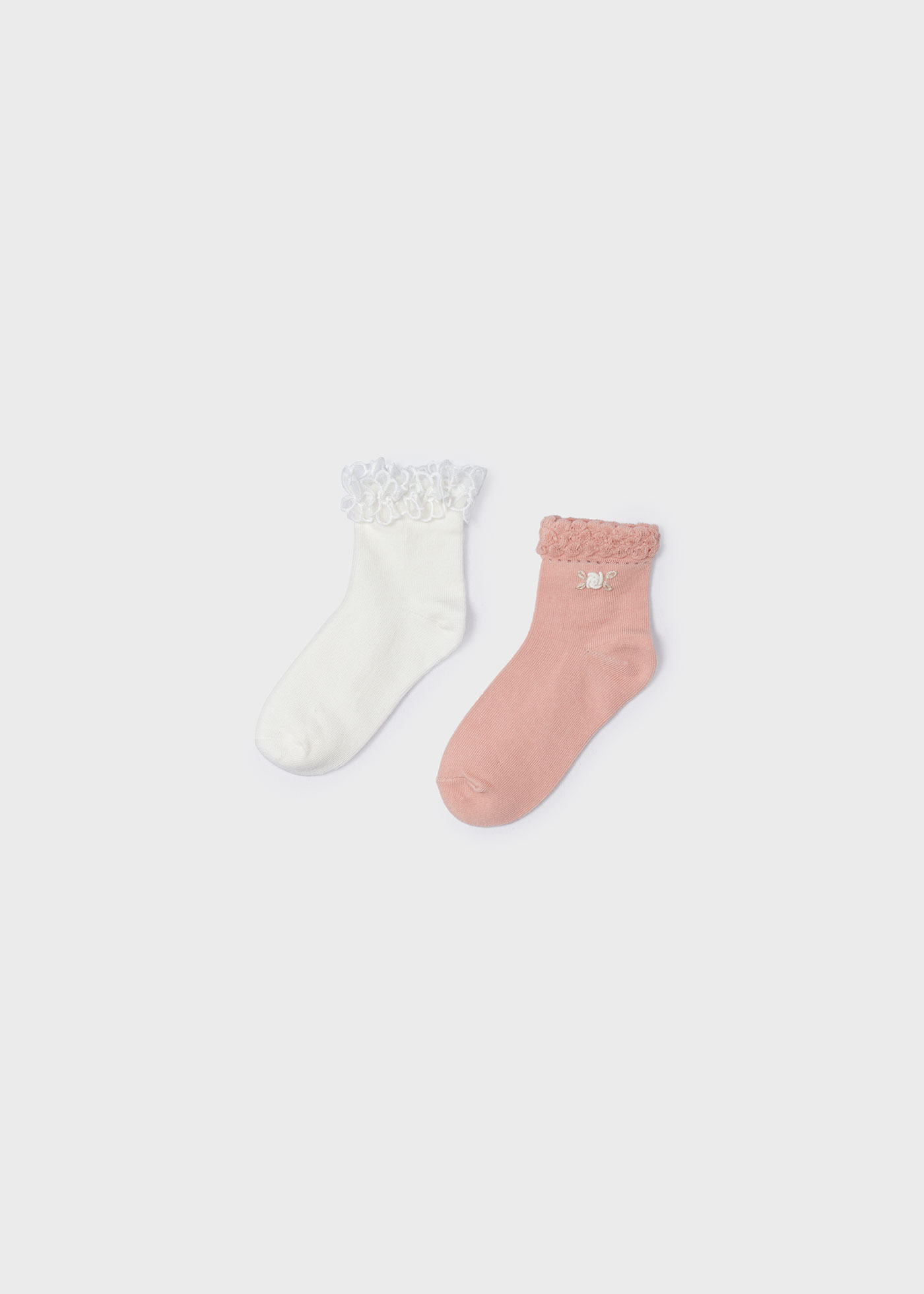 Комплект 2 чифта чорапи от органичен памук за момиче