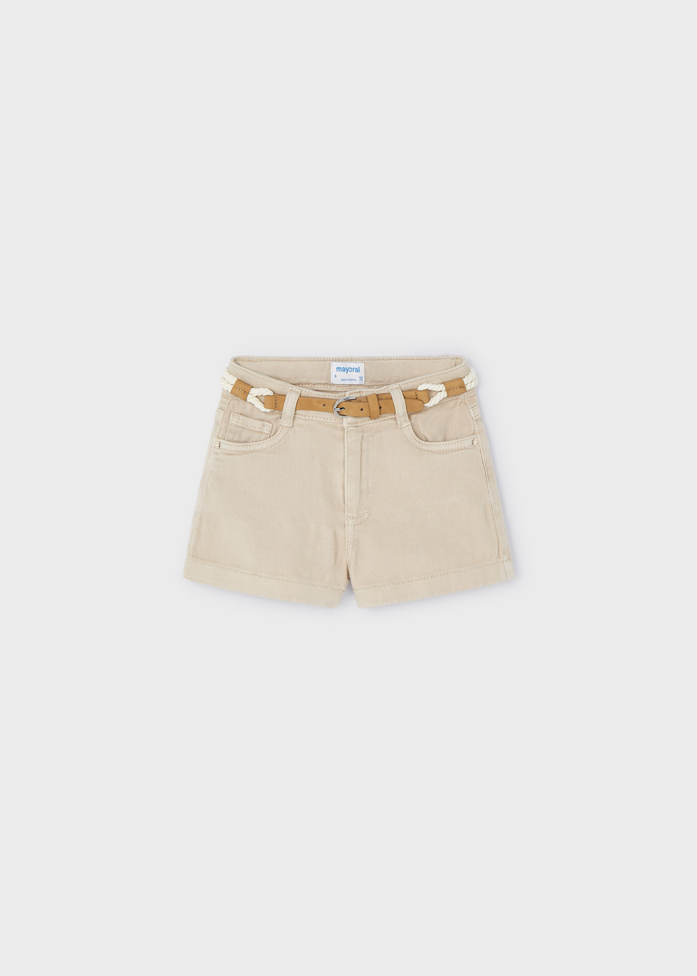 Girls belted shorts Better Cotton