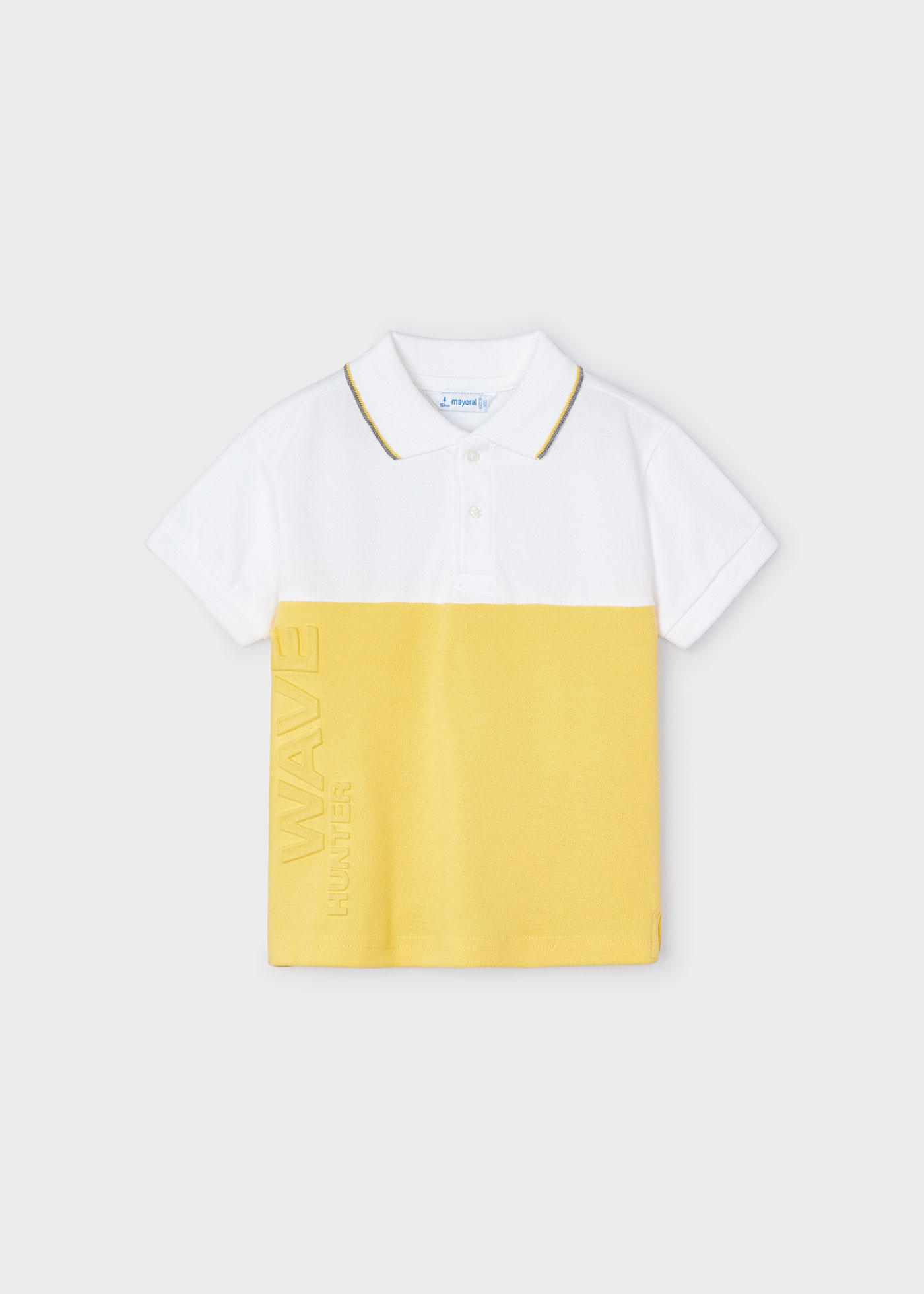 Boys polo shirt color block Better Cotton