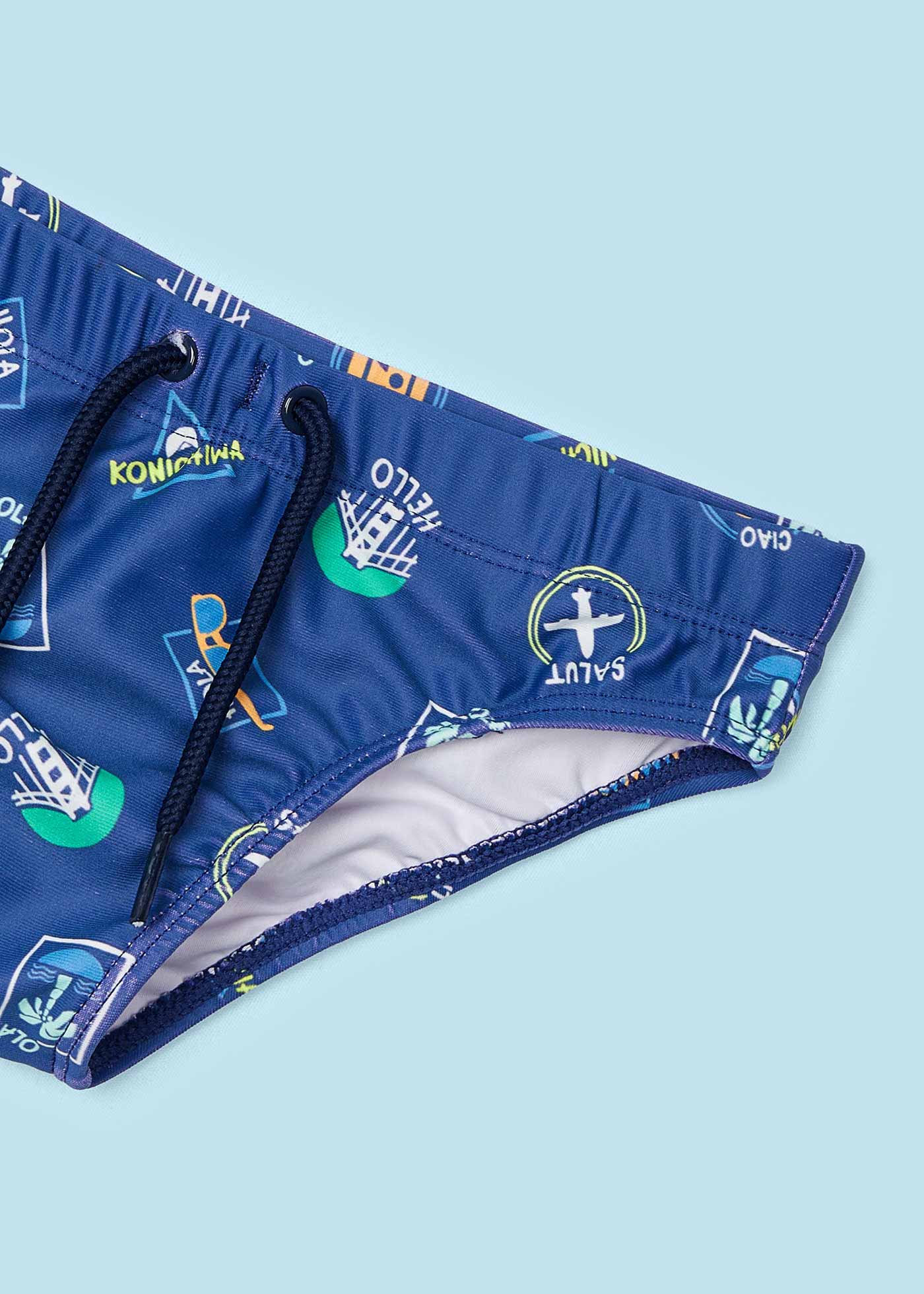 Boys printed swim briefs