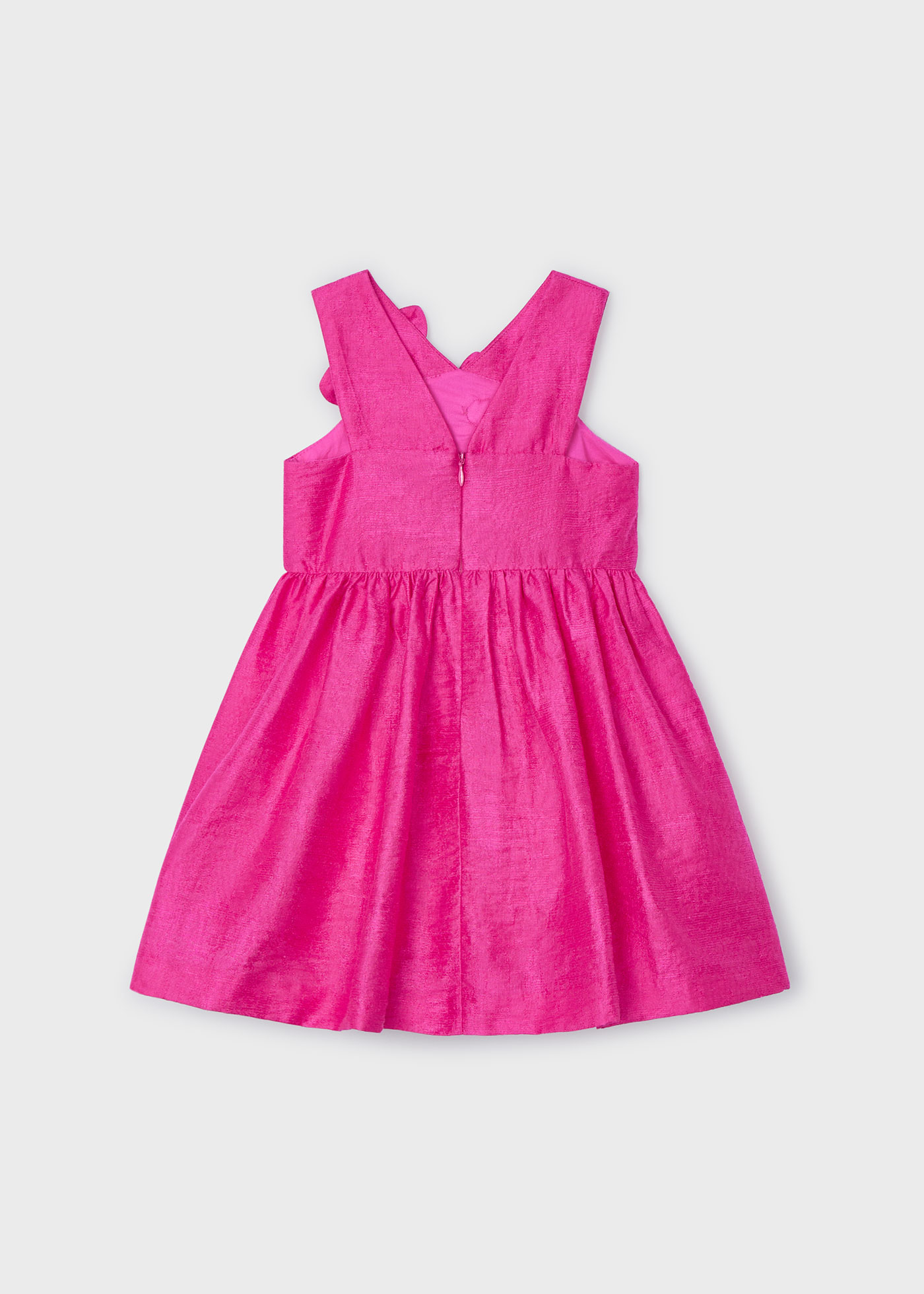Rochie flori in relief in fetita