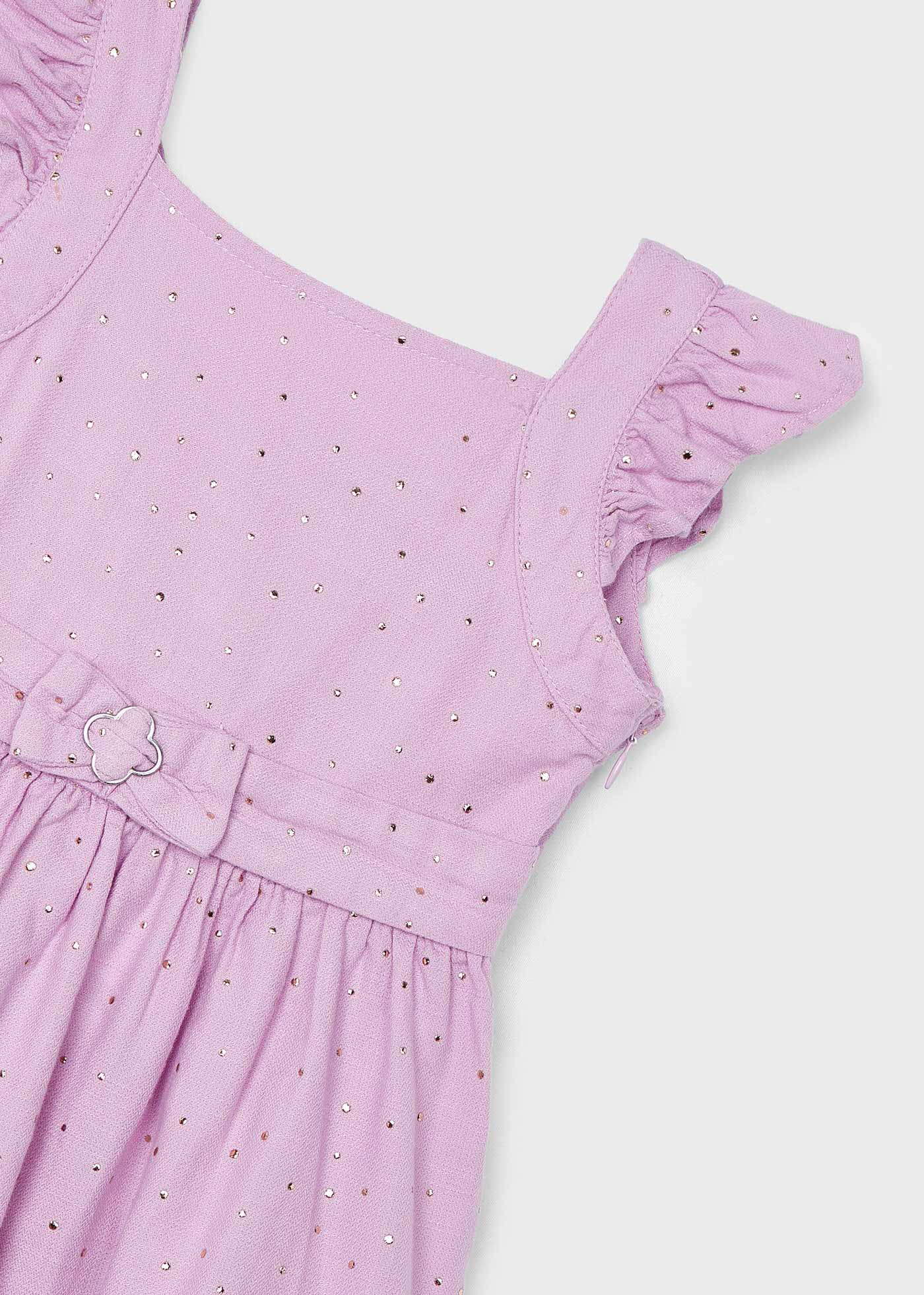 Girls metallic polka dots dress