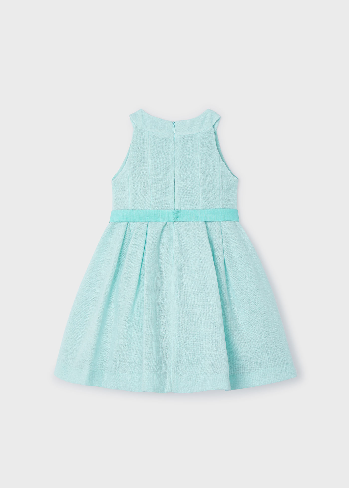 Vestito con cinta floreale bambina
