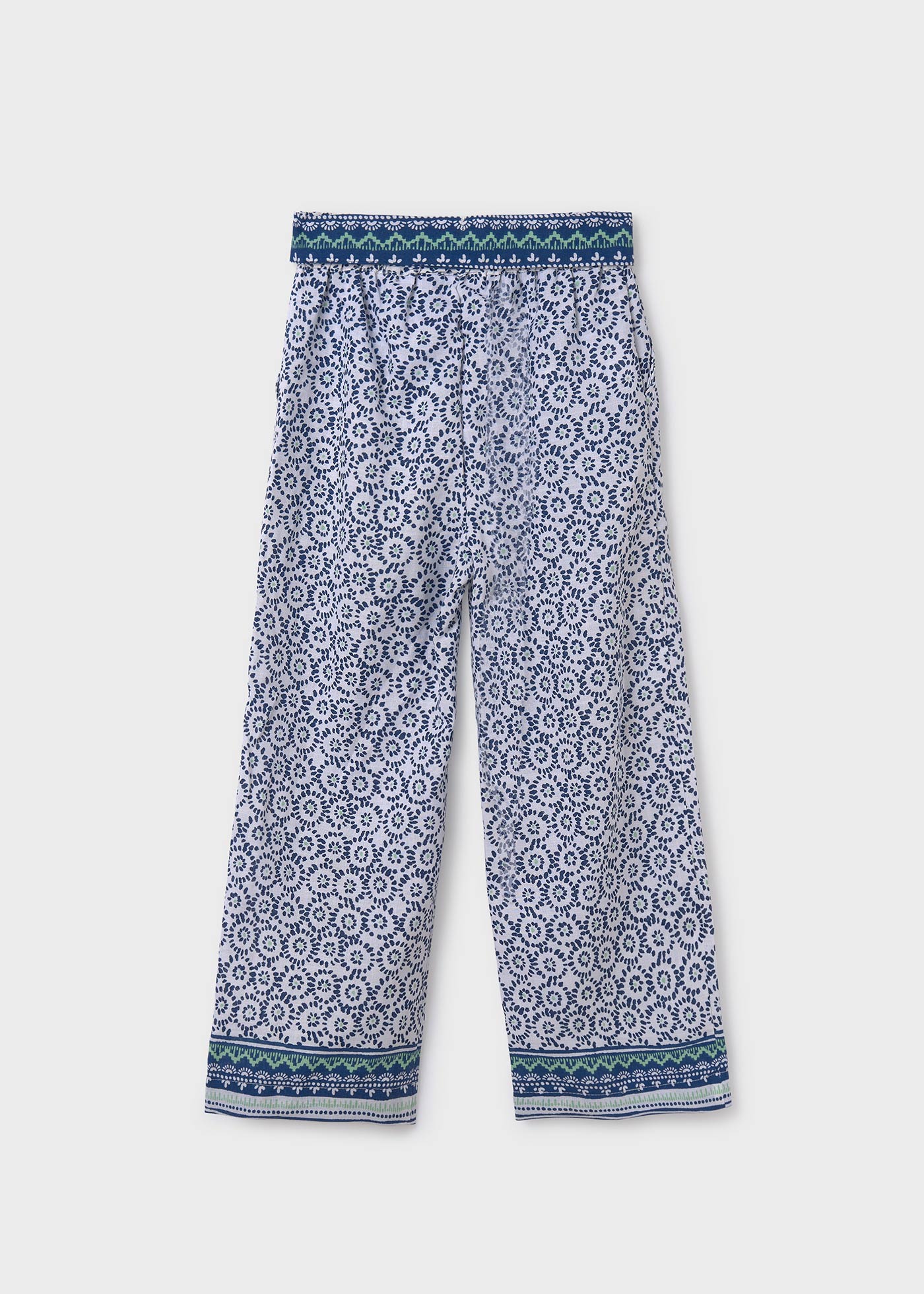 Girl Printed Flowy Trousers