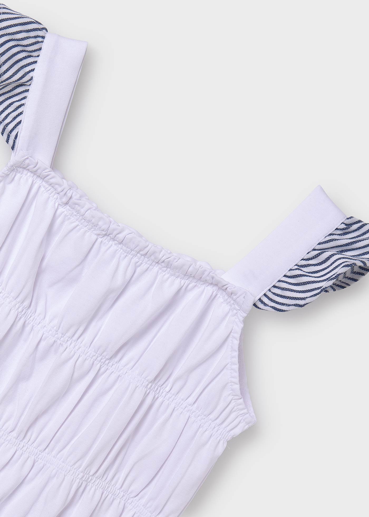 Girl Set with Striped Lurex Bermuda Shorts