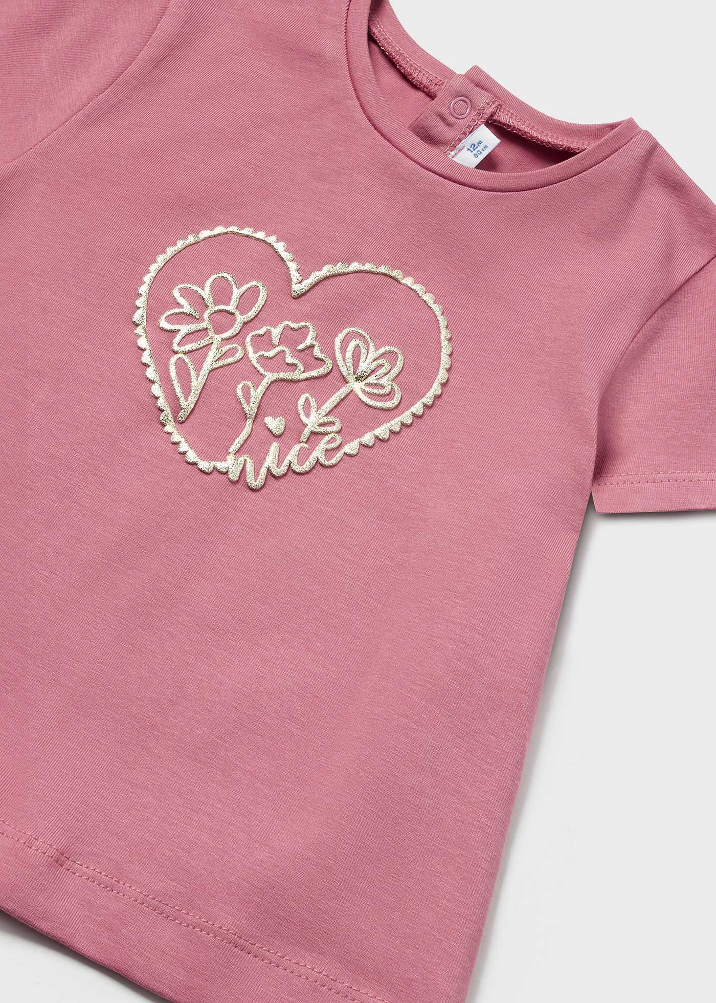 Baby t-shirt metallic print Better Cotton
