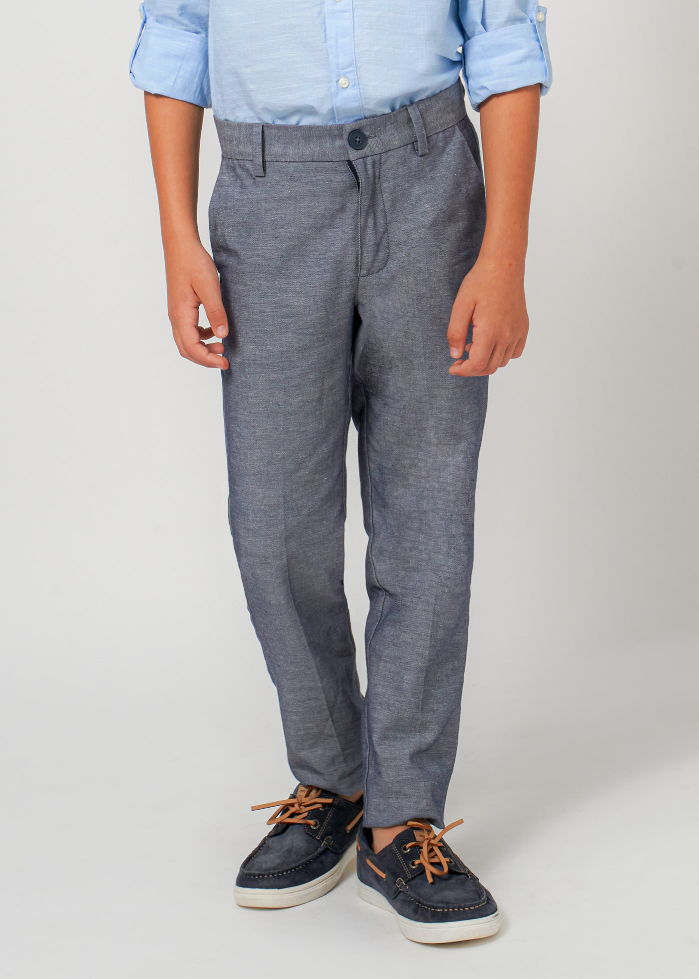 Boys chino linen pants tailoring