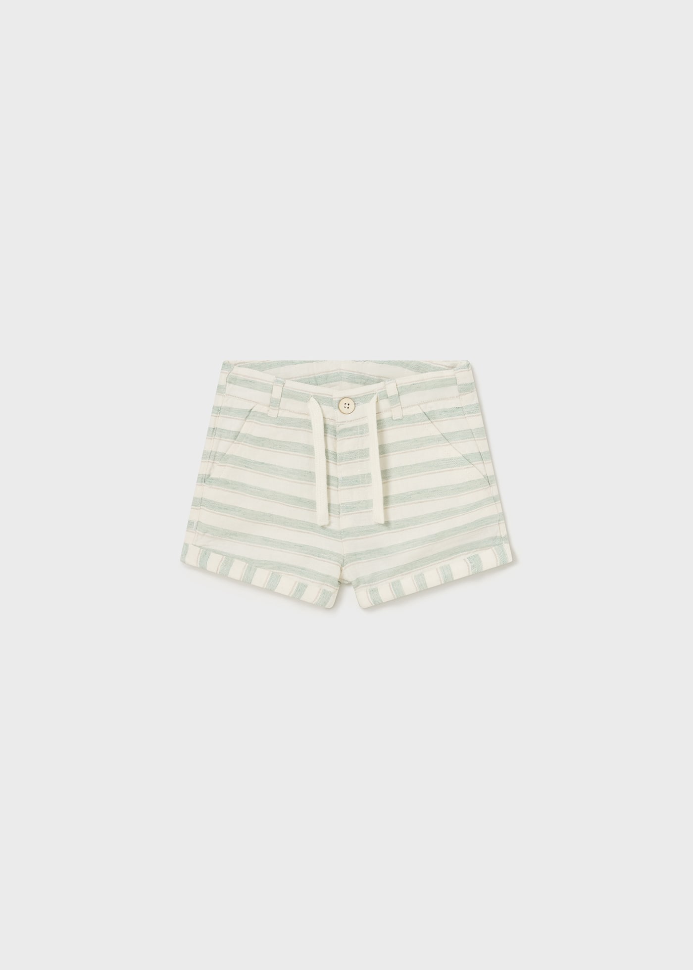 Baby Striped Bermuda Linen Shorts