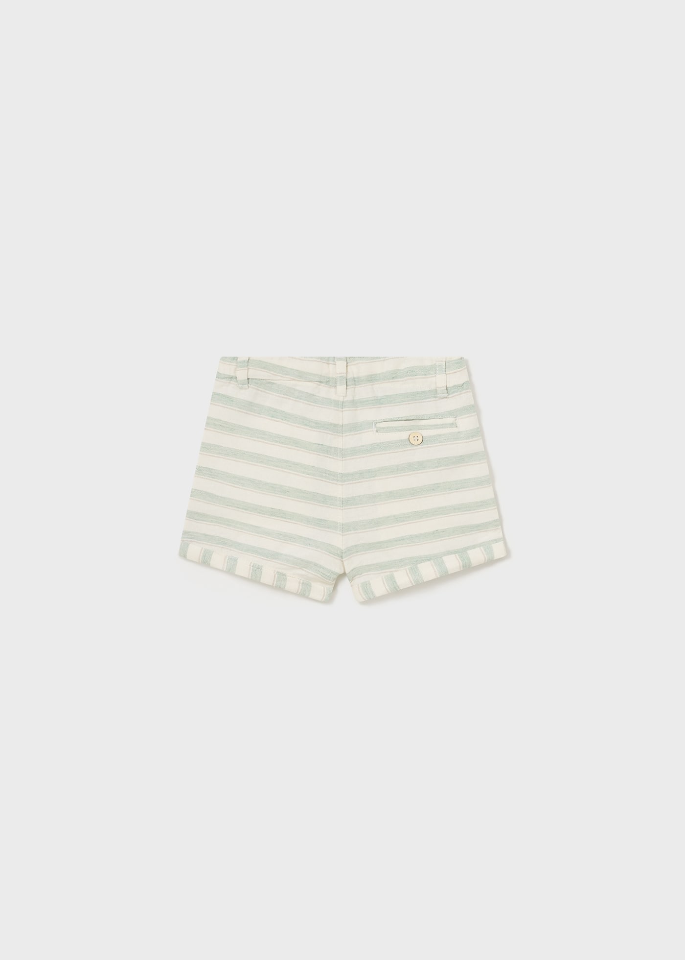 Baby Striped Bermuda Linen Shorts