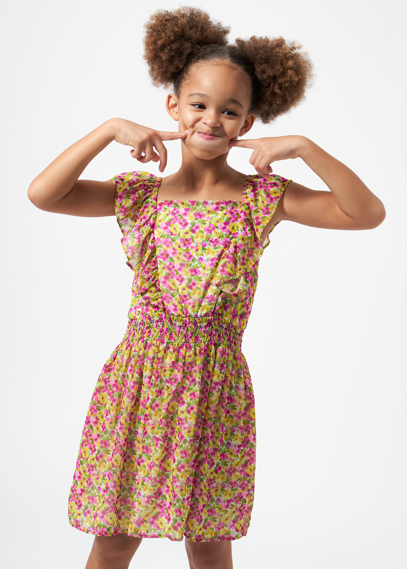 Girl Floral Bambula Dress