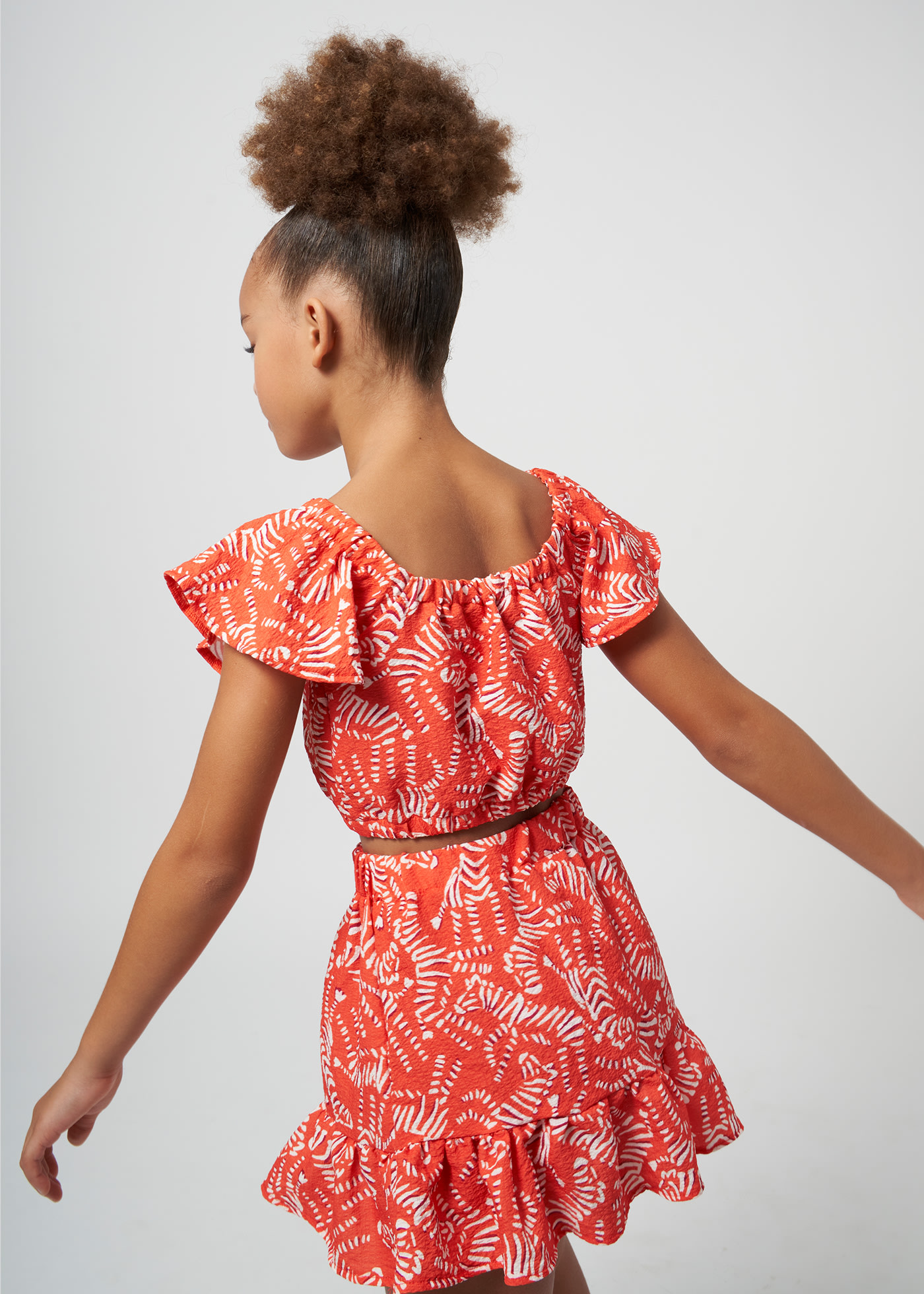 Ensemble 2 pièces top et jupe fille