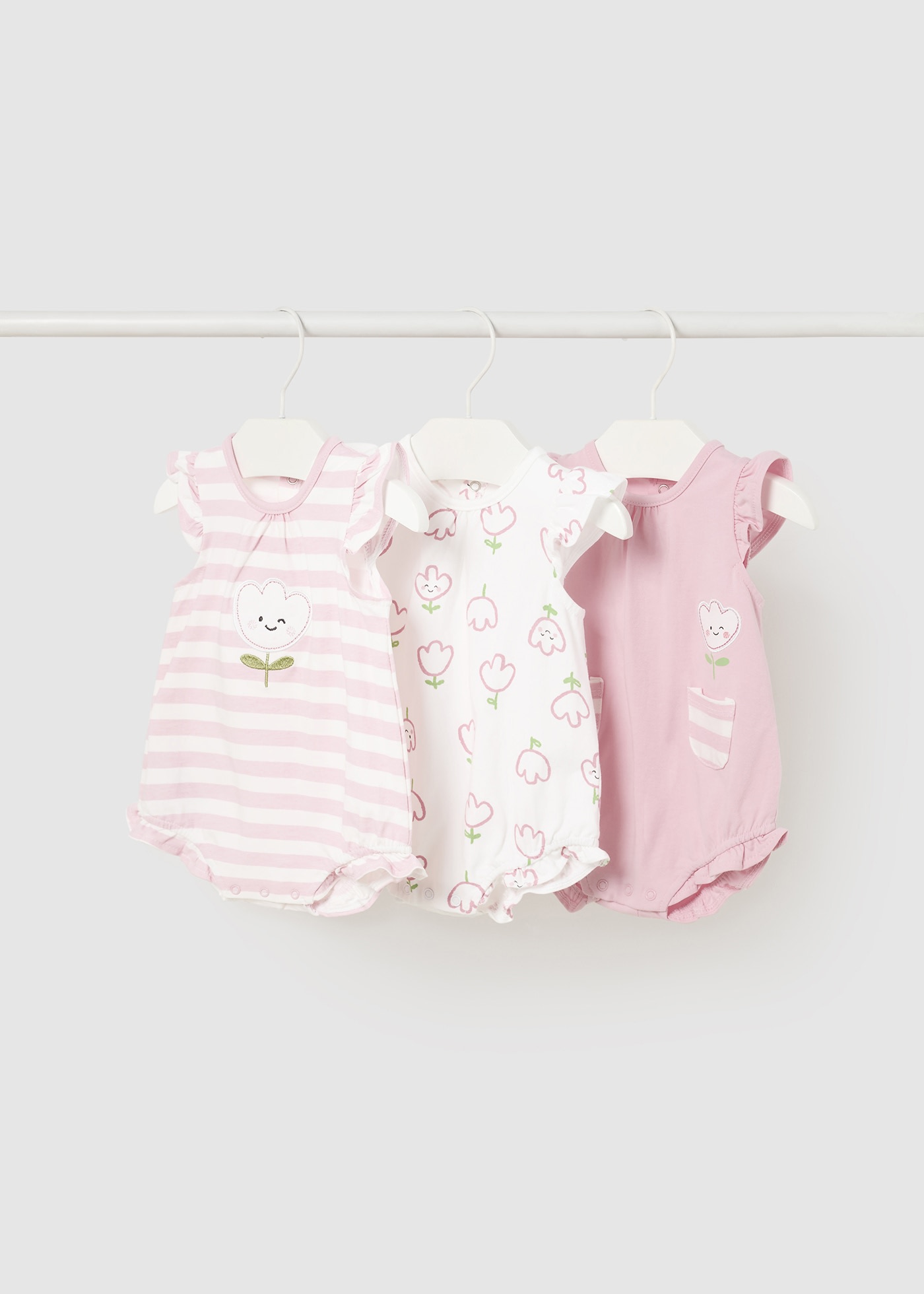 Set 3 pigiami Better Cotton neonata