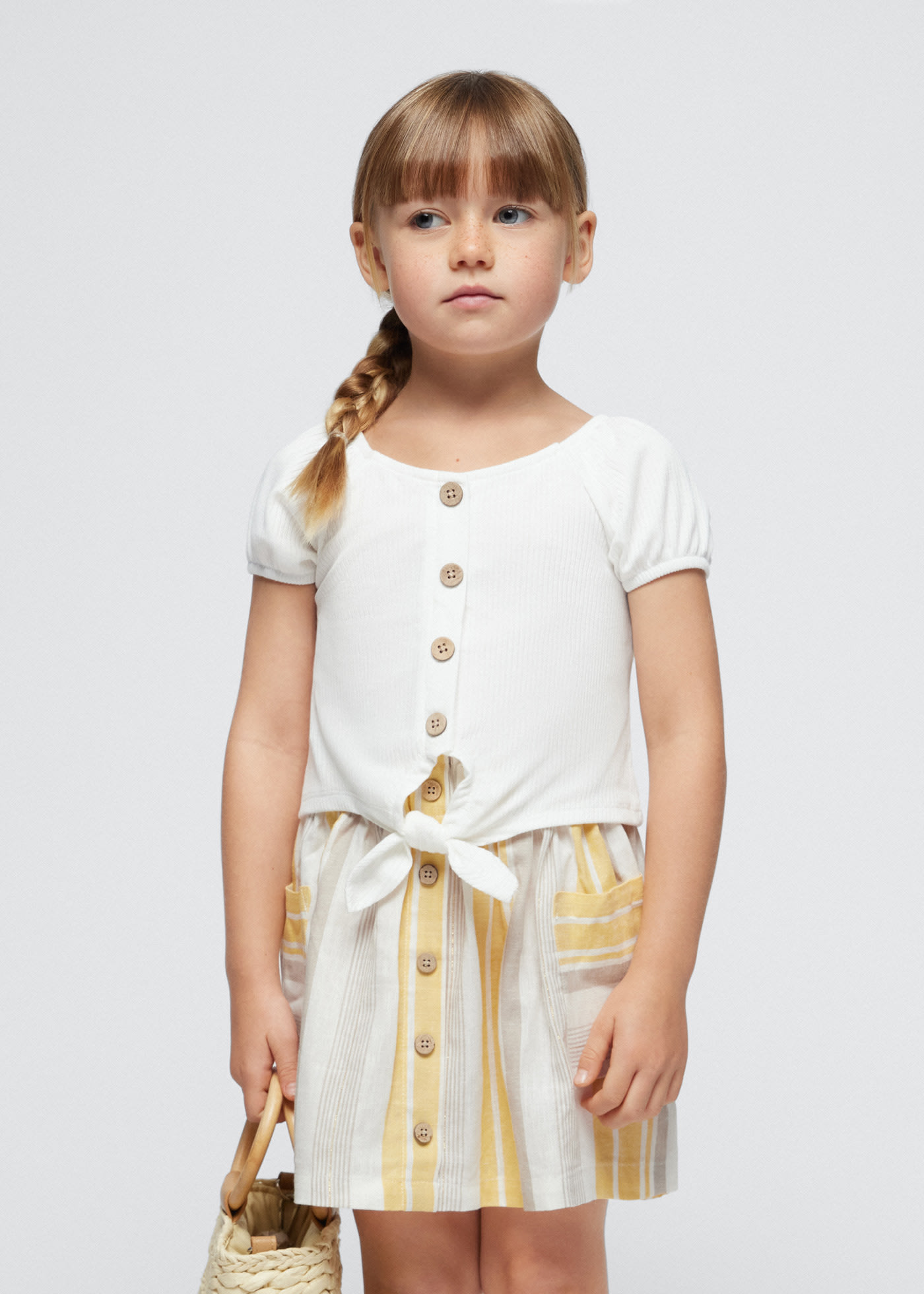 Girl ribbed T-shirt