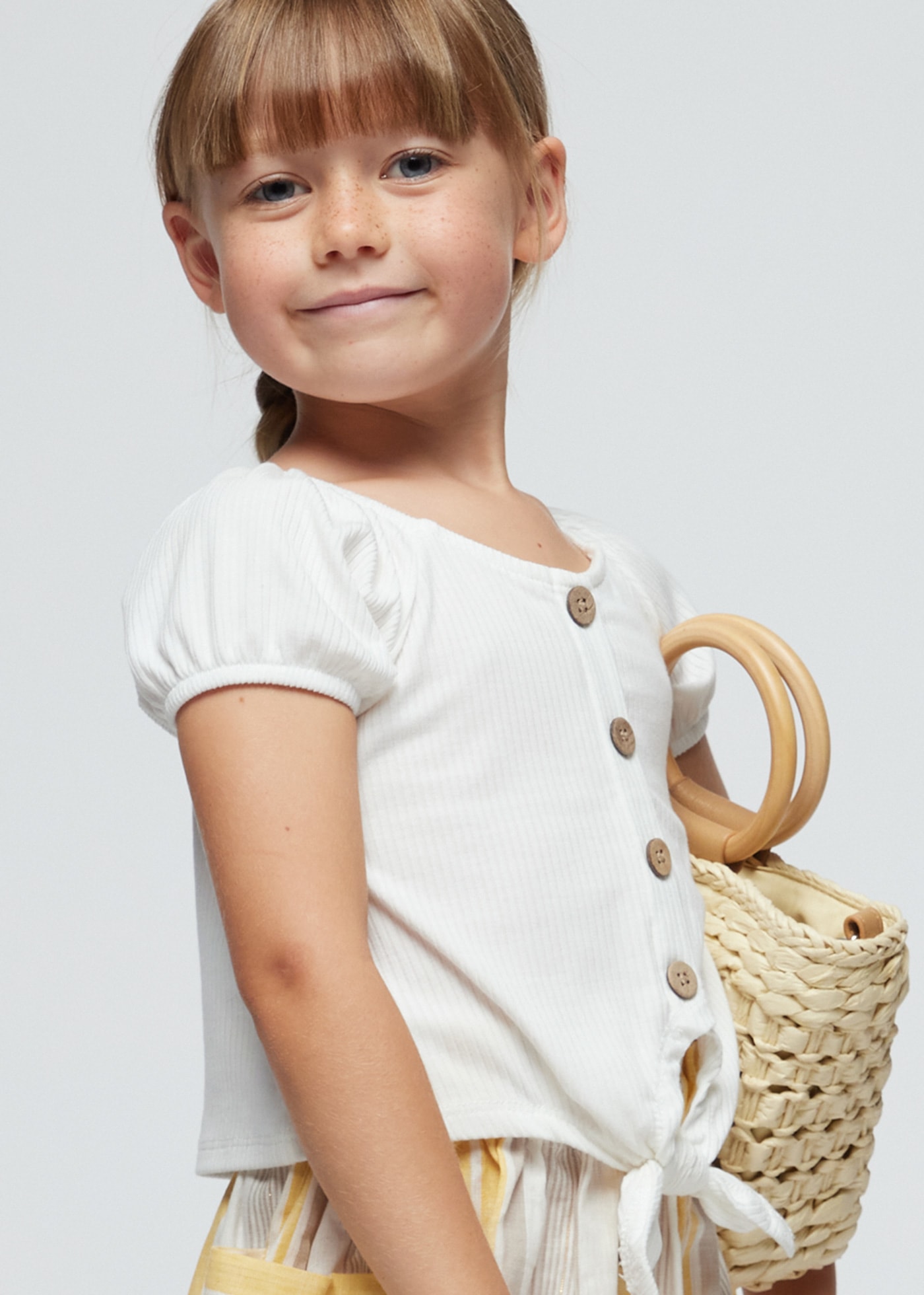 Girl ribbed T-shirt