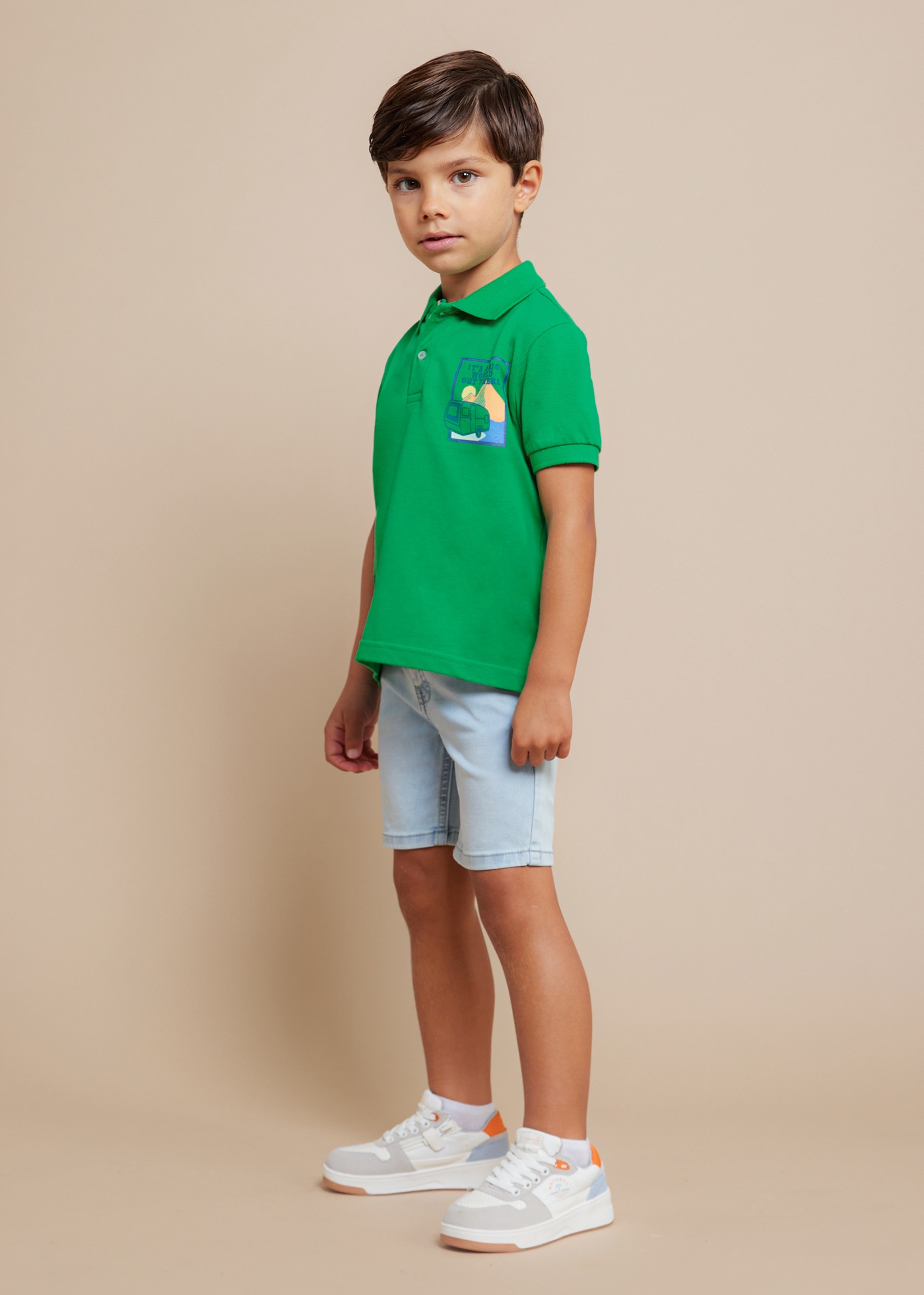 Boy Patch Polo Shirt Better Cotton