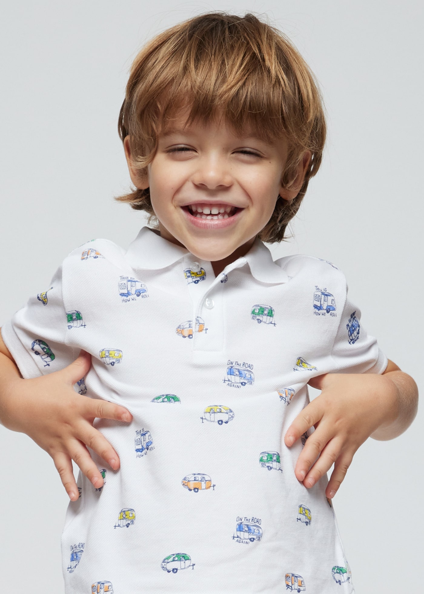 Polo stampata Better Cotton bambino